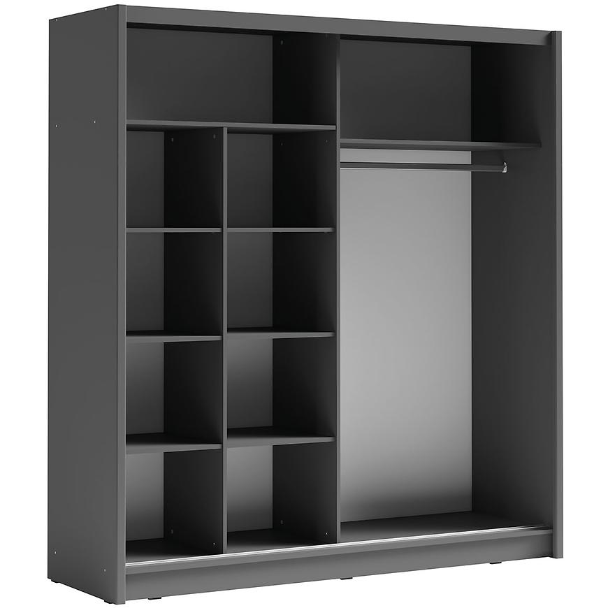 MO Bergamo I Wardrobe – 2D Grey Graphite