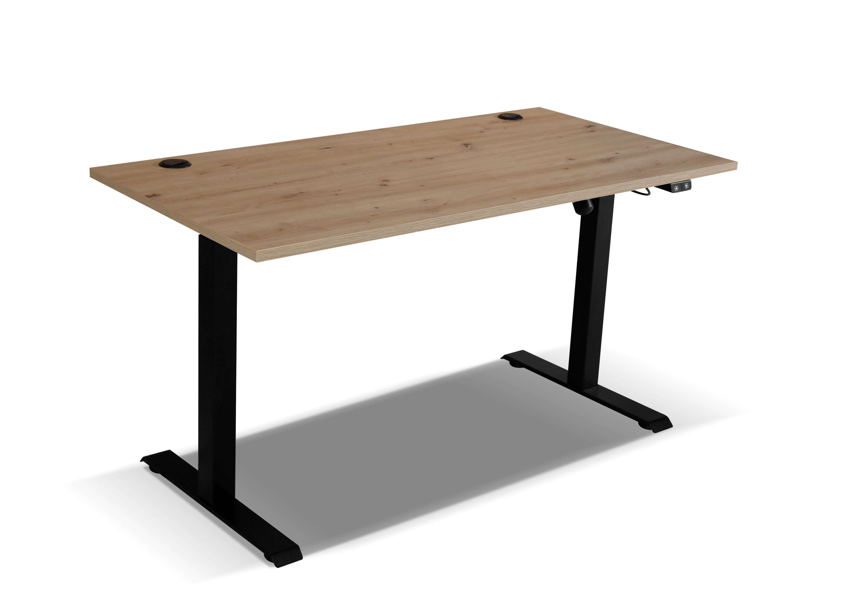 LE Malta 151 Electric Height Adjustable Desk in Artisan Oak