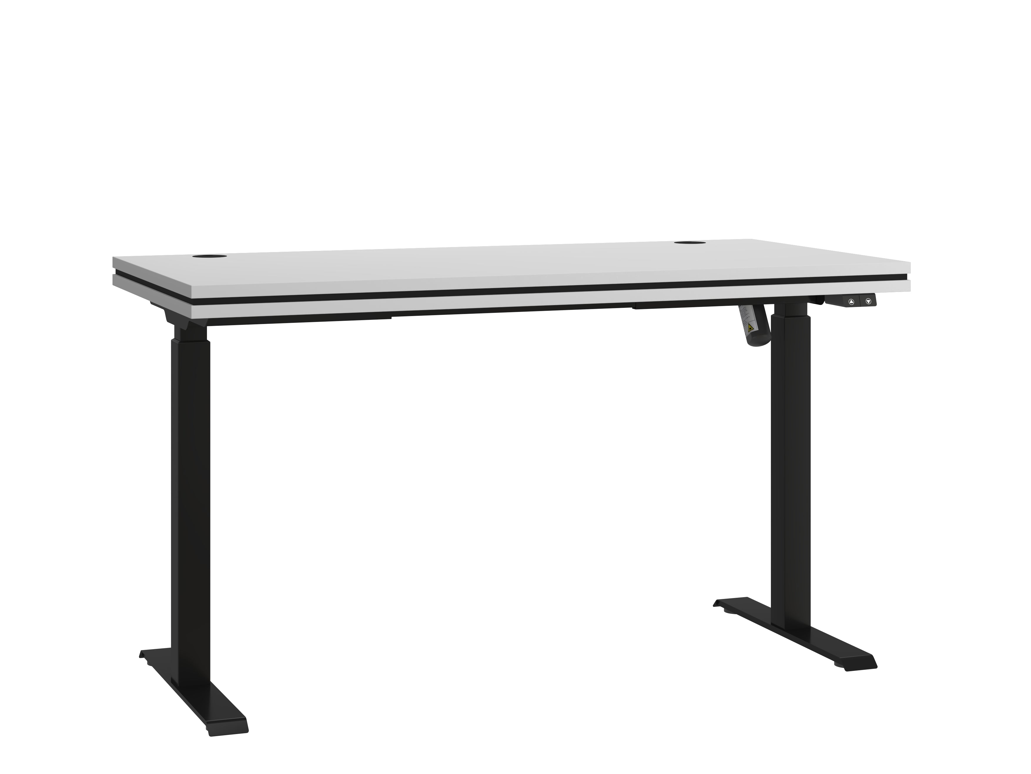 LE Malta 161 Electric Height Adjustable Desk in Light Grey