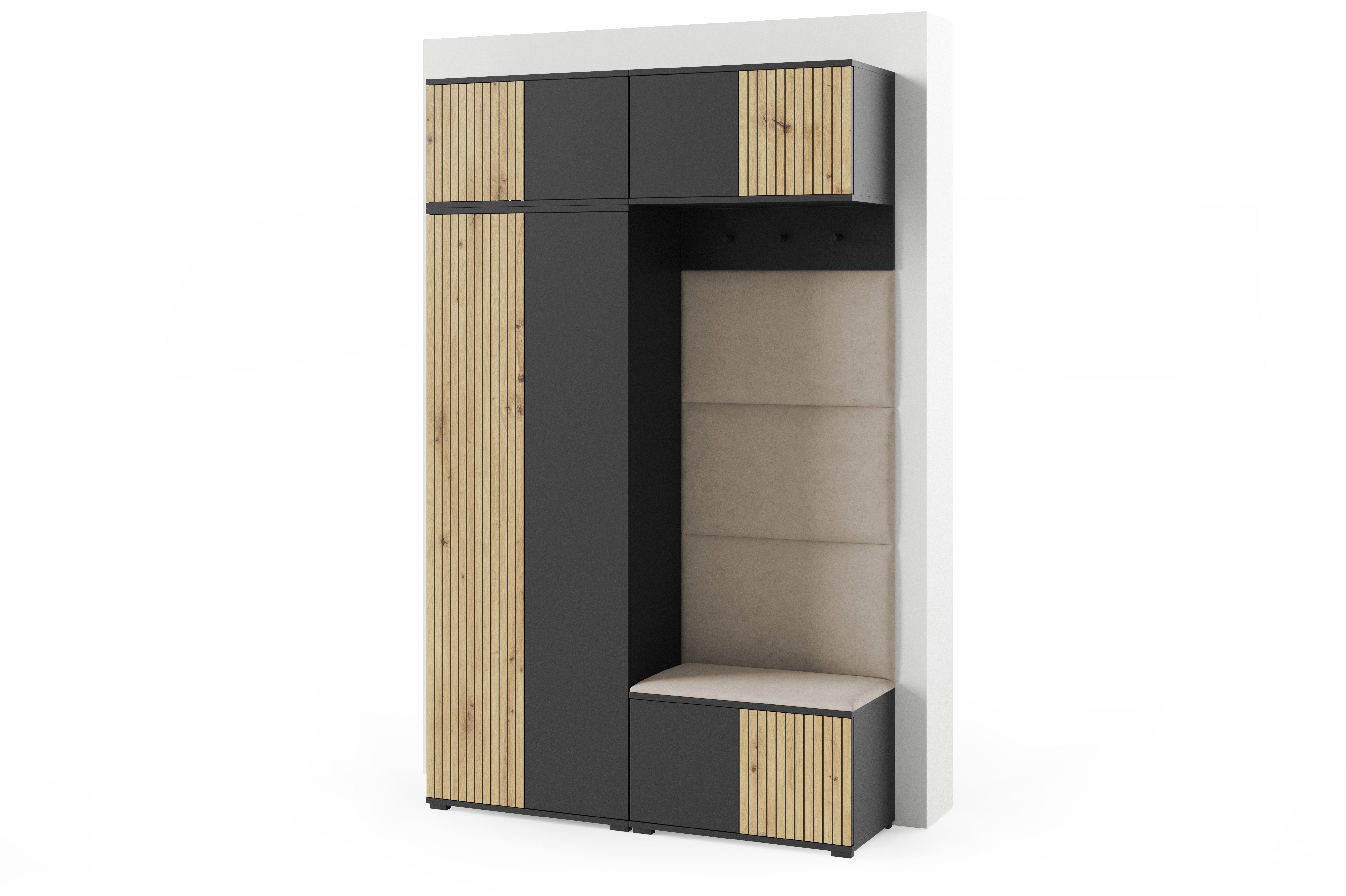 PK Ross 3 Hallway Set – Upholstered Panels in Various Colours