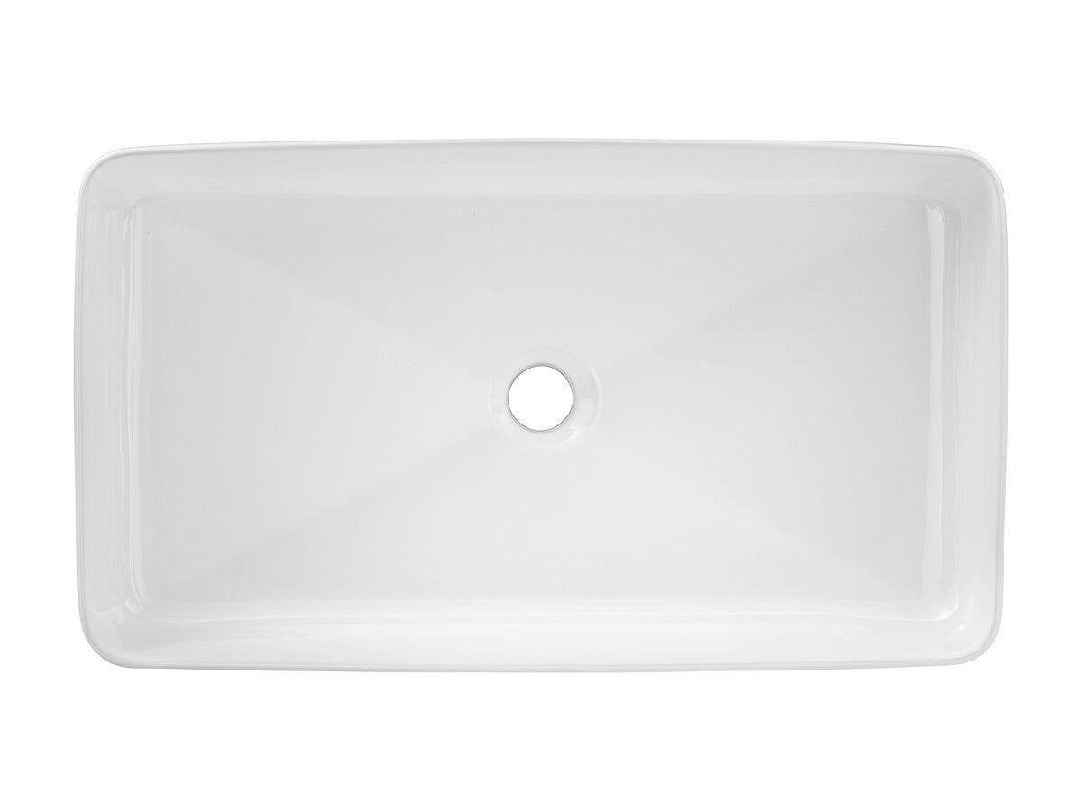 Slim 60 Countertop Basin – Gloss White, 61 cm