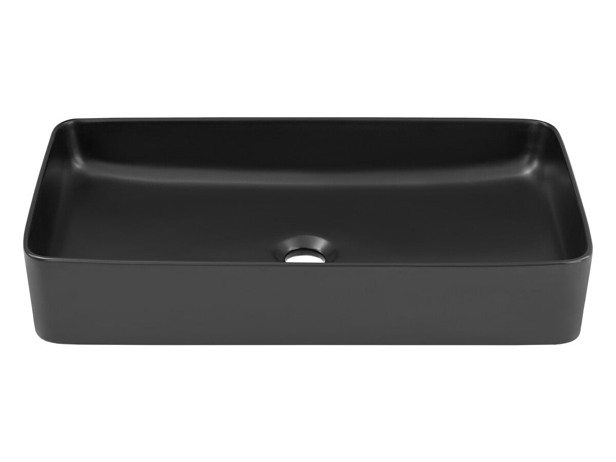 Slim 60 Countertop Basin – Matt Black, 61 cm