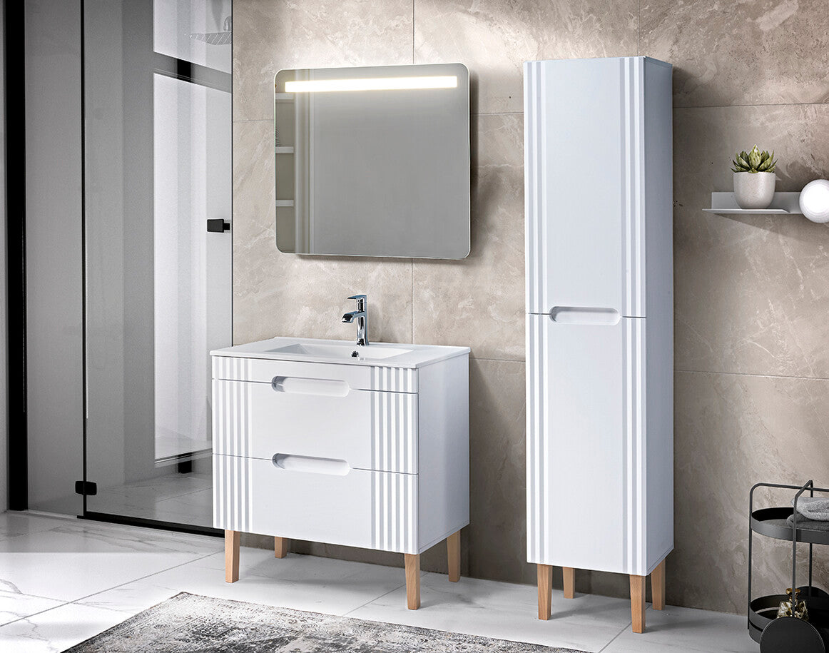 Bianca 80 – Frameless LED Bathroom Mirror, 80 × 70 cm
