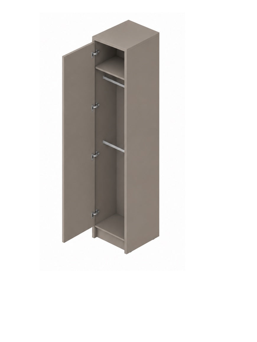Genius Wardrobe 45 cm with Double Hanging Rail and Shelf