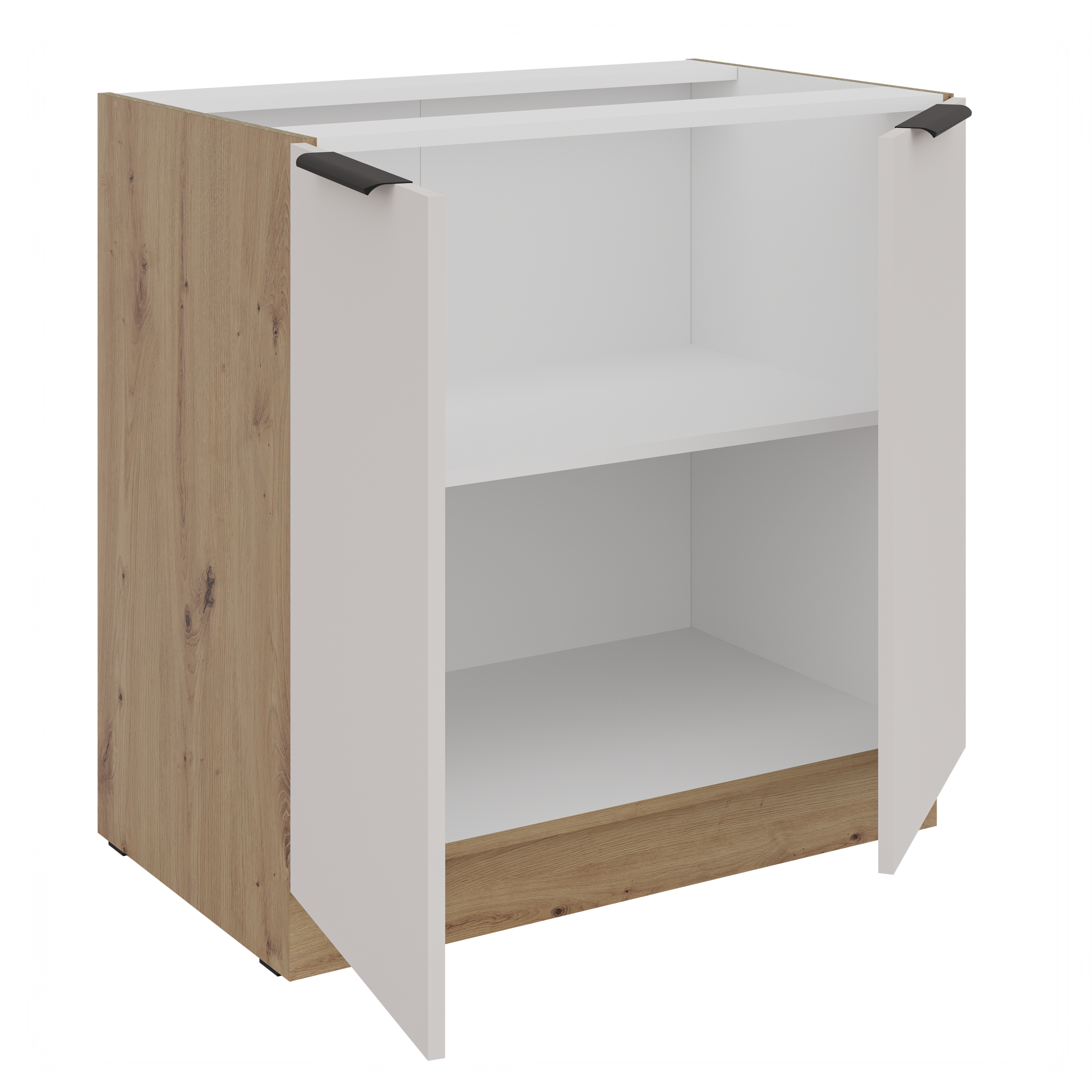 LE Solea Base Cabinet 80x82x52 cm – Cashmere / Artisan Oak