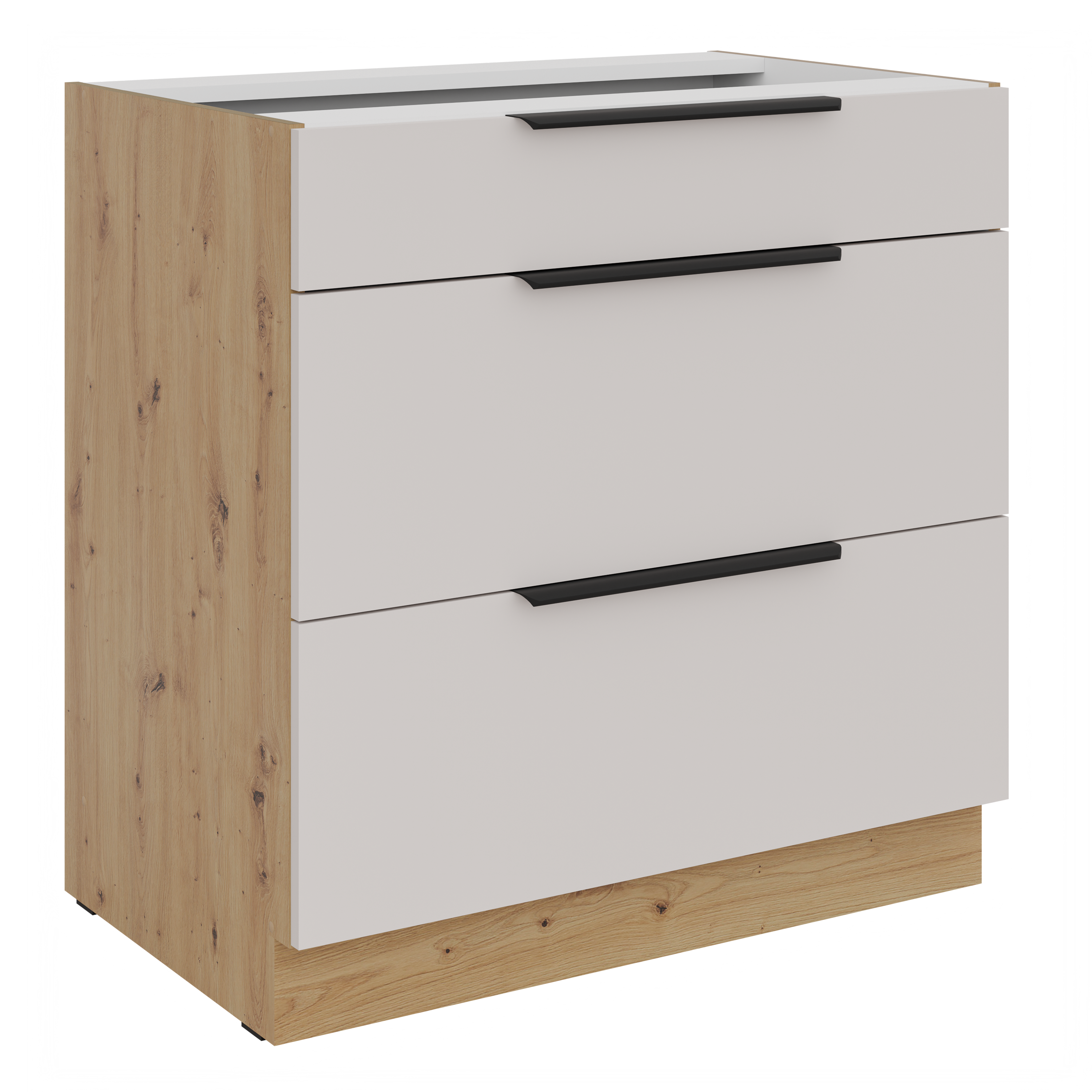 LE Solea Base Cabinet 80x82x52 cm– Cashmere / Artisan Oak