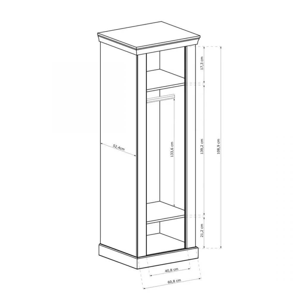 S-Antica A-17 Wardrobe Light Ash