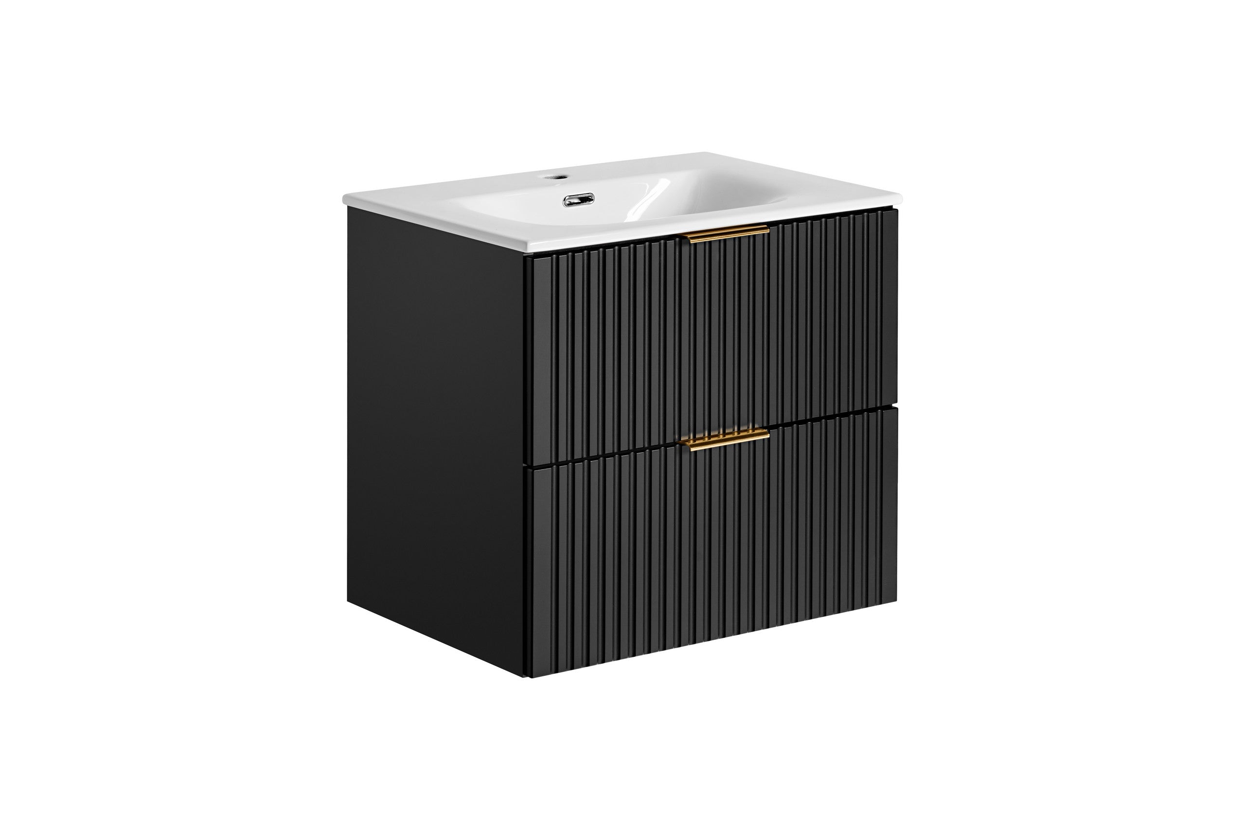 Adel Black Bathroom with High Cabinet Sky 60 cm SET-ADB B