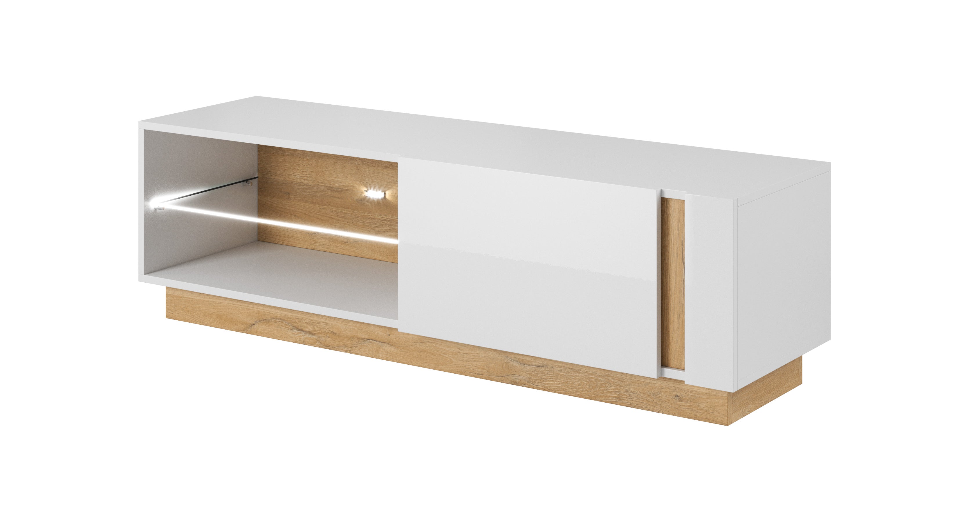 Lask ARCO TV Stand 138 – 138.1 x 40 x 45.5 cm – White