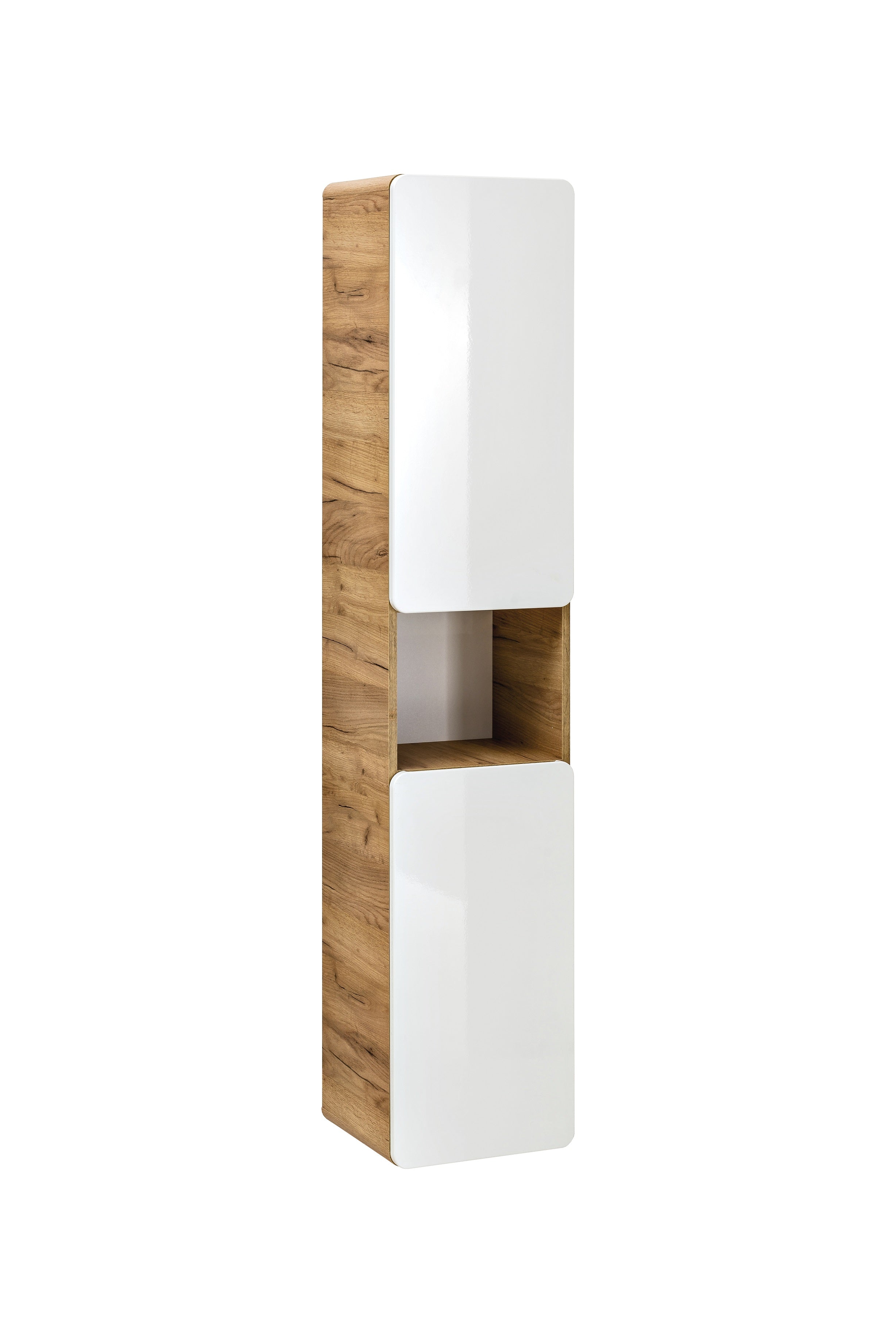 Aruba White Vanity Unit – Craft Oak / White Gloss | 40 & 50 cm | Build Your Bathroom