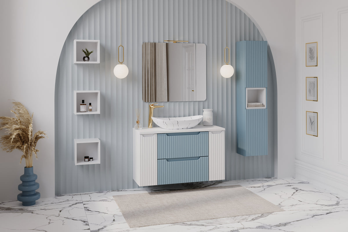 Nova Denim Vanity Unit Set 60 / 100 / 140 cm – Configure Your Bathroom