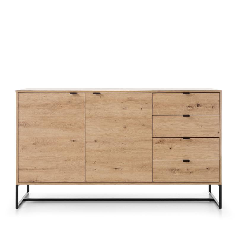 Amber Dresser 153 - Chest of Drawers with Two Doors and Three Drawers