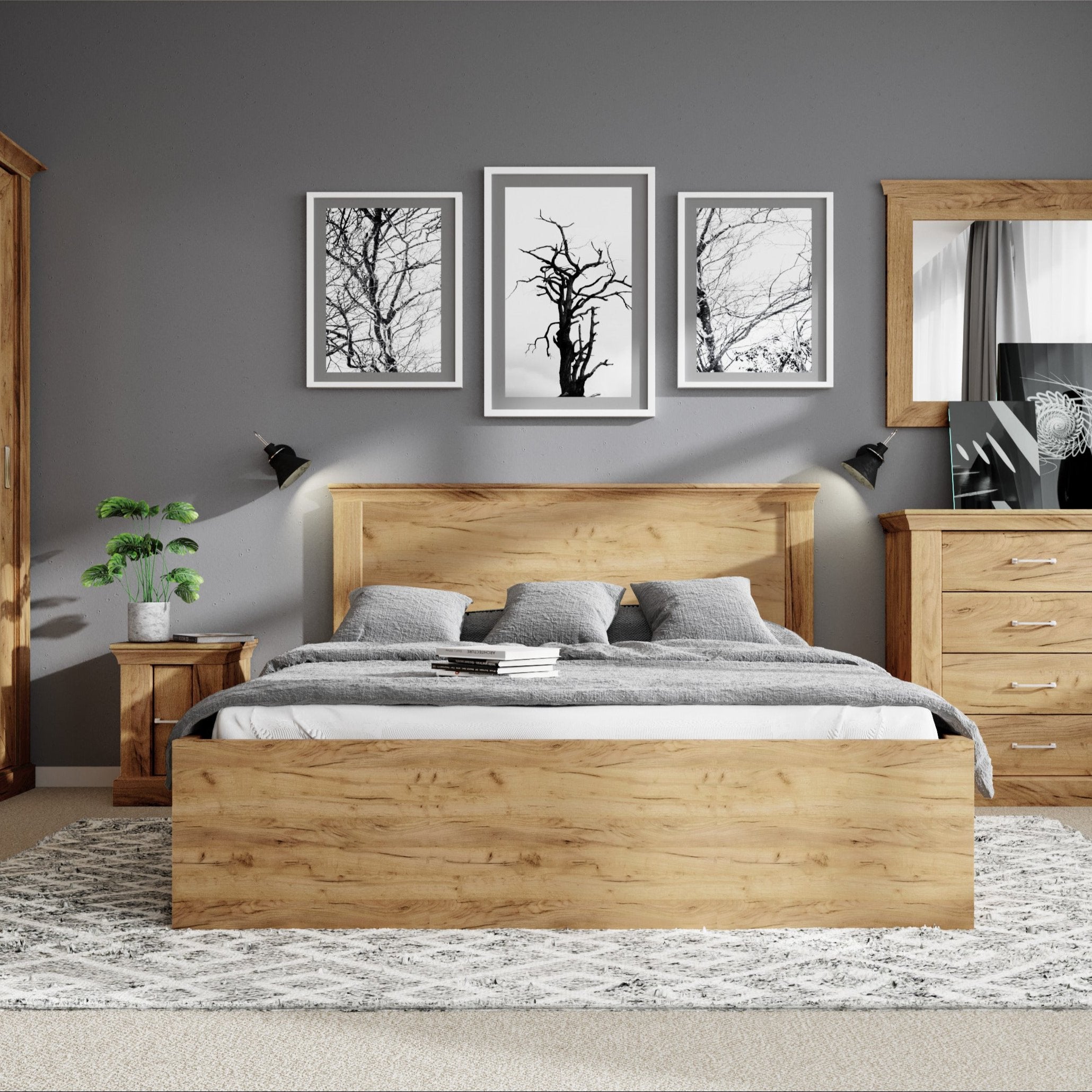 S-Antica Bed 160×200 Kraft Gold A-5