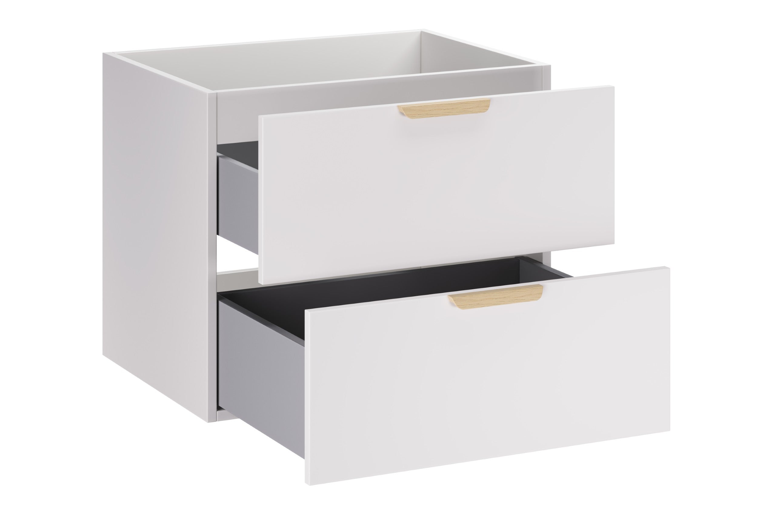 Aster White Bathroom Vanity Unit Set – 100 cm, White Matt & Cremona Oak – Configure Your Bathroom