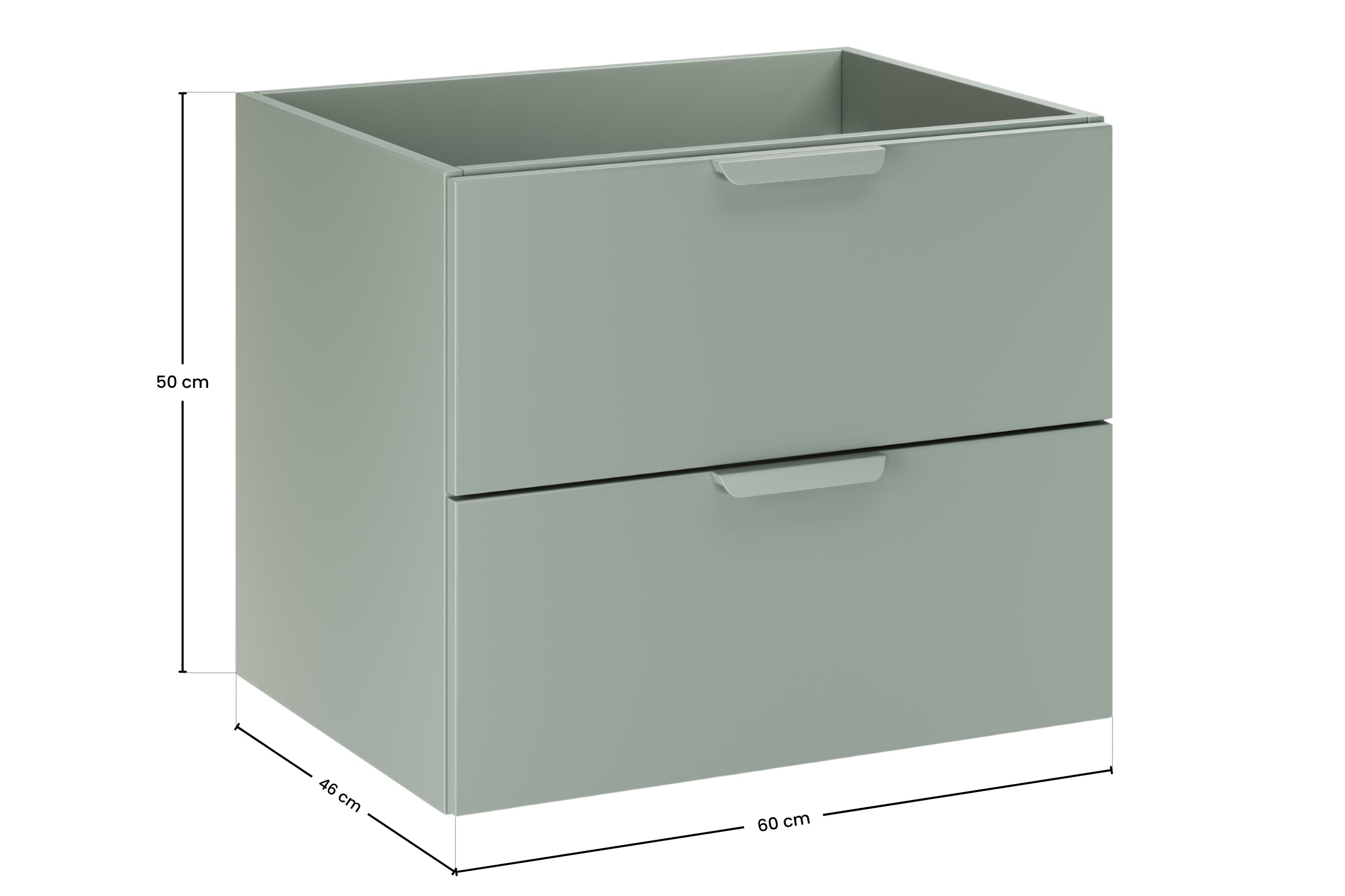 Aster Green Bathroom Vanity Unit Set – 100 cm, Aloes Matt & Cremona Oak – Configure Your Bathroom