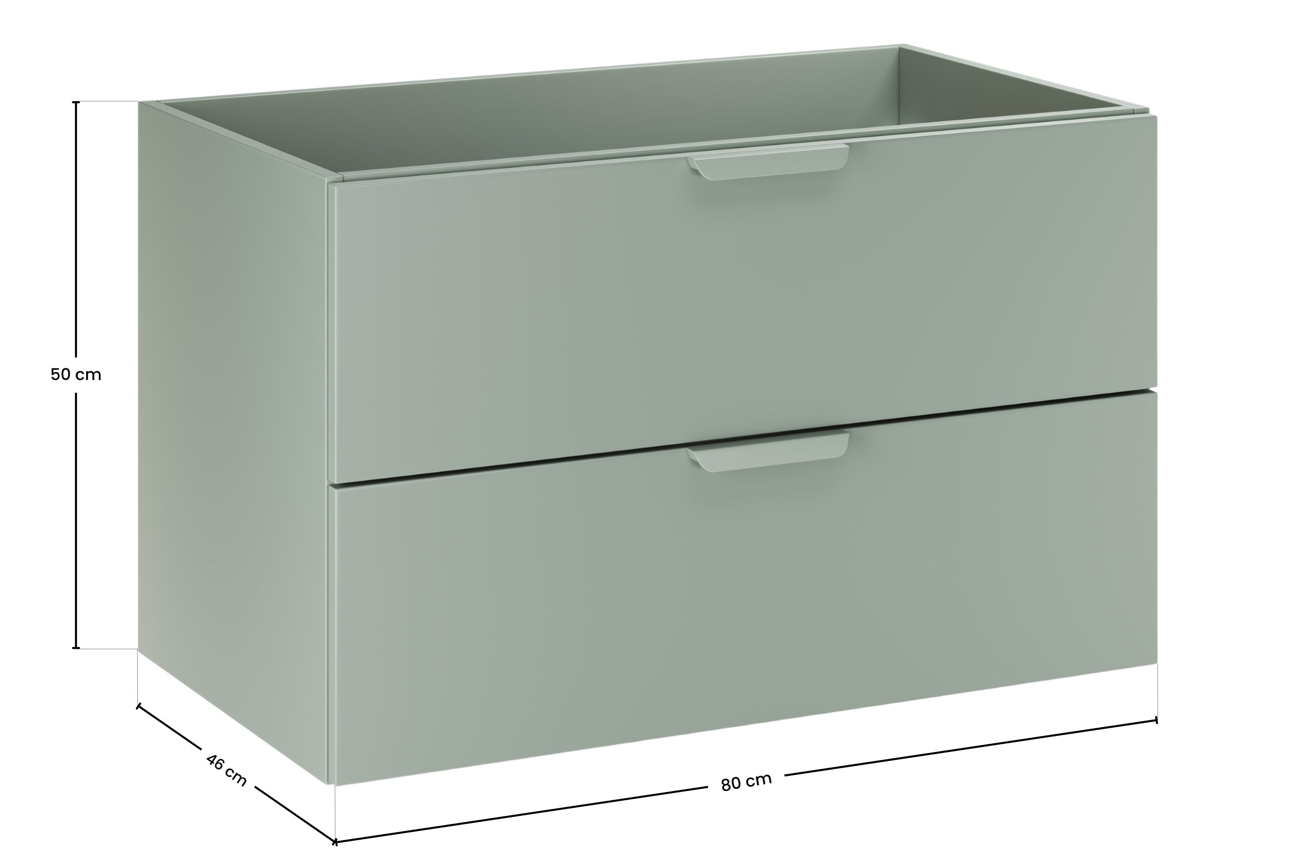 Aster Green Bathroom Vanity Unit Set – 120 cm, Aloes Matt & Cremona Oak – Configure Your Bathrom