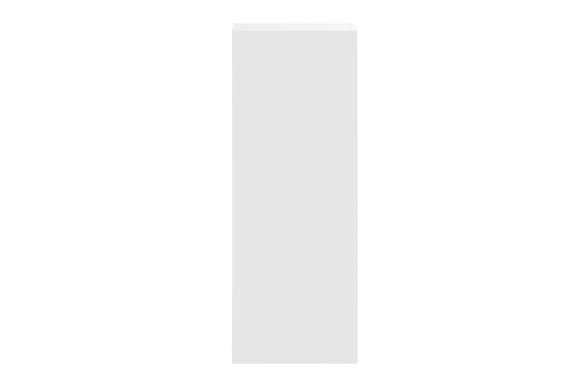 Aster White wall-hung cabinet 1 door 80cm – side view, White Matt finish