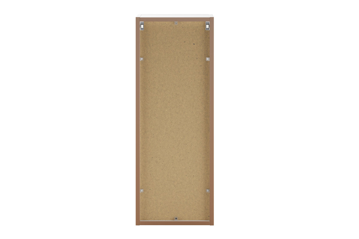 Aster White wall-hung cabinet 1 door 80cm – rear panel view