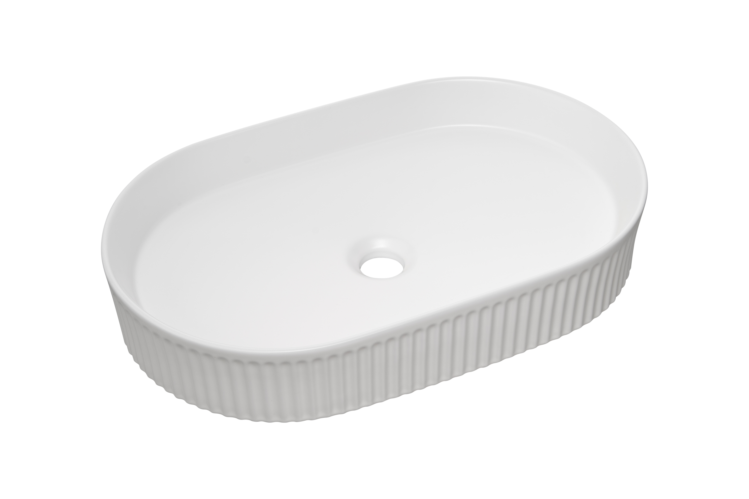 Beyond 3 White Gloss Countertop Basin – Ceramic, 56 cm