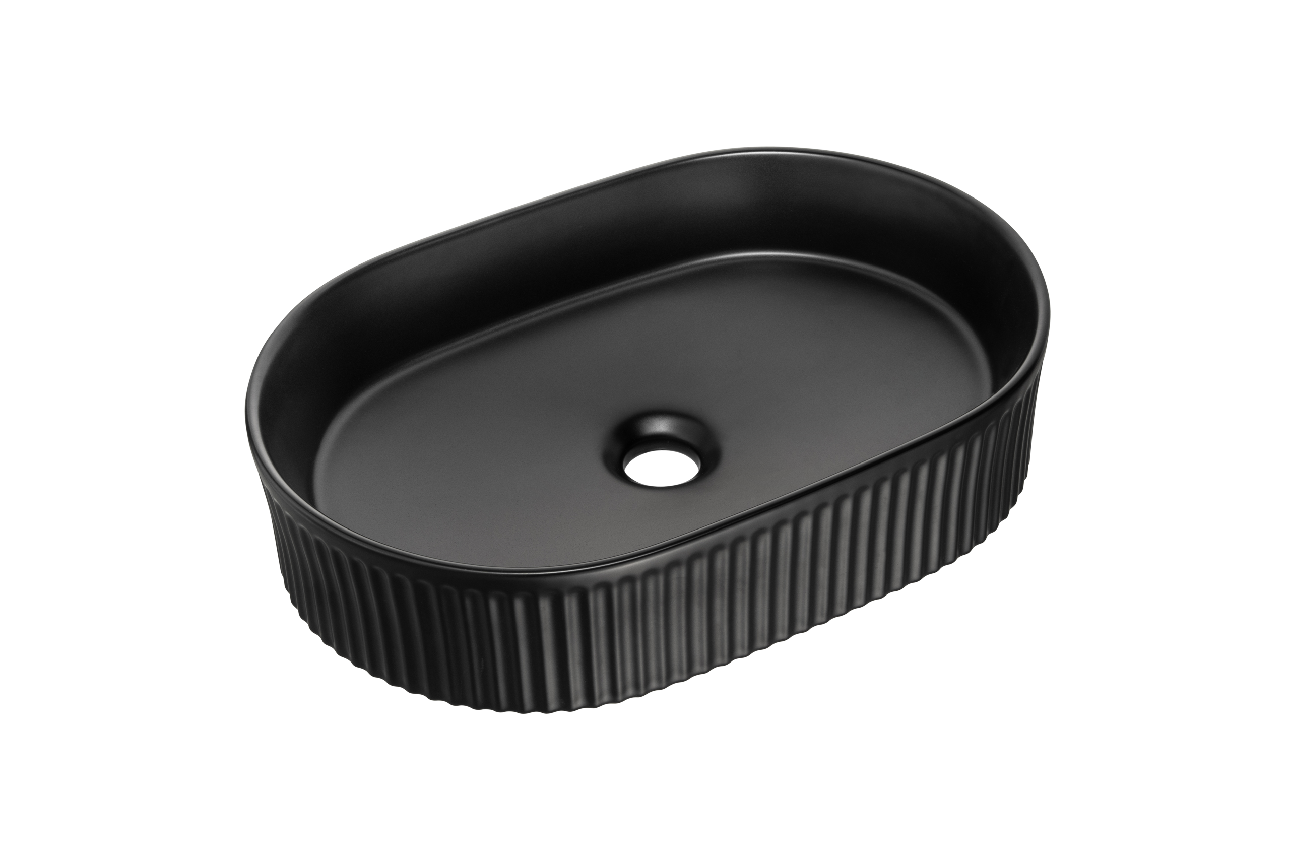 Beyond 5 Black Matt Countertop Basin – Ceramic, 48 cm