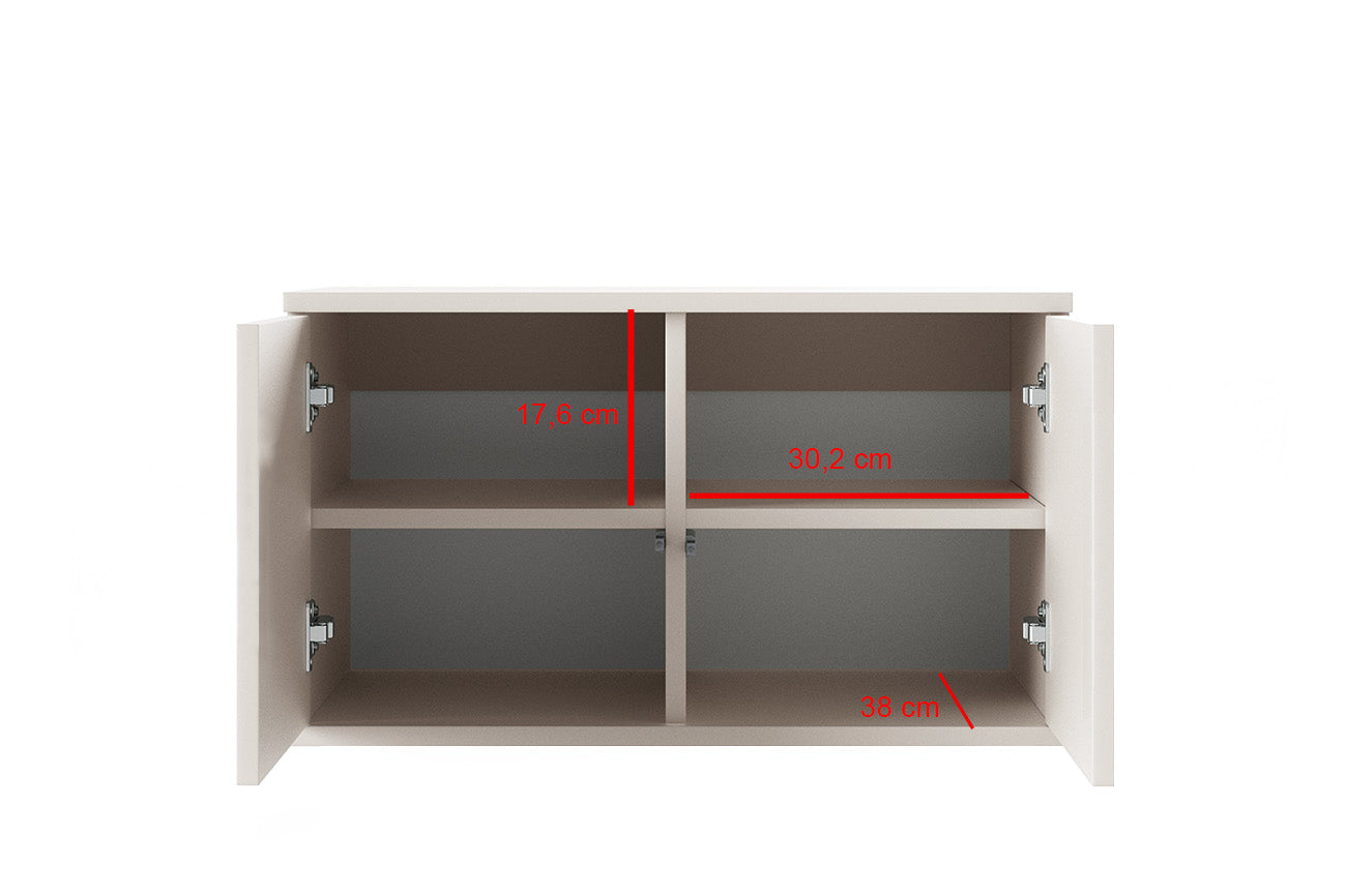 PK Bianco 23 Hallway Wardrobe Set - Upholstered Panels in Various Colours