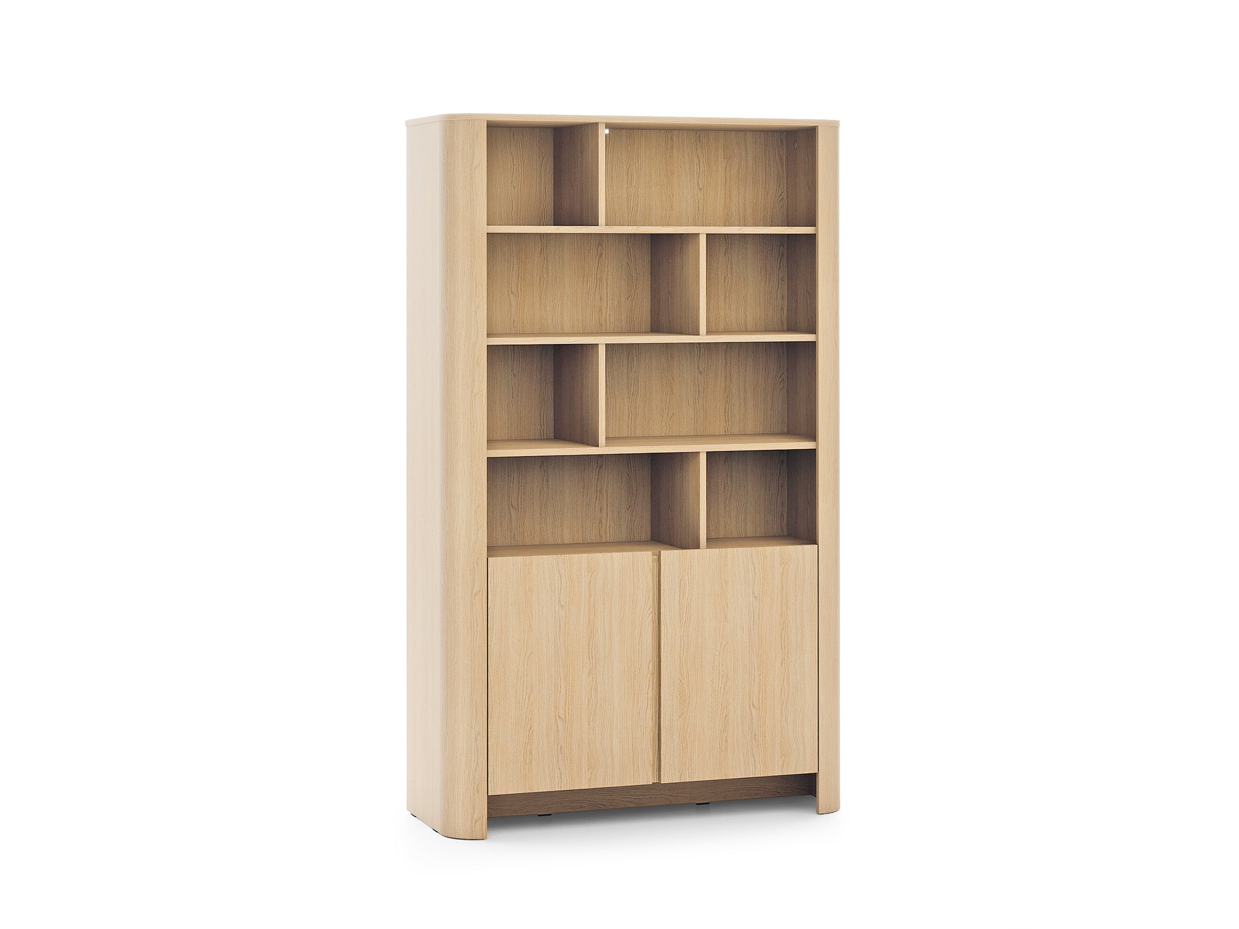 PI Bari Bookcase – Vicenza Oak Finish