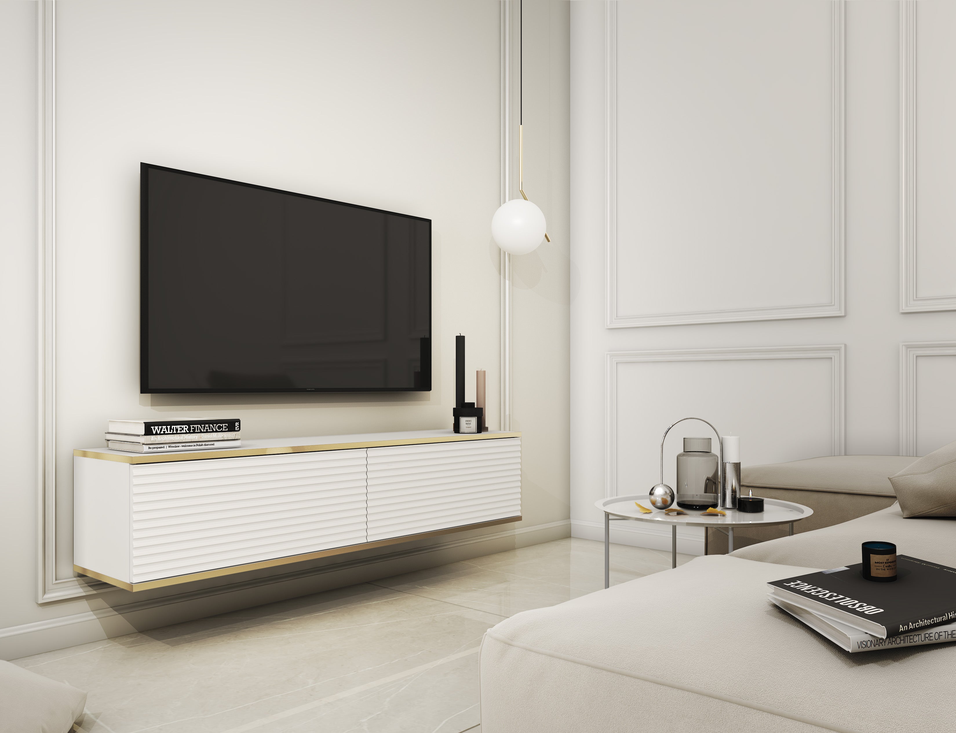 Oro TV Stand 135 - Fresh Design with Versatile Configuration