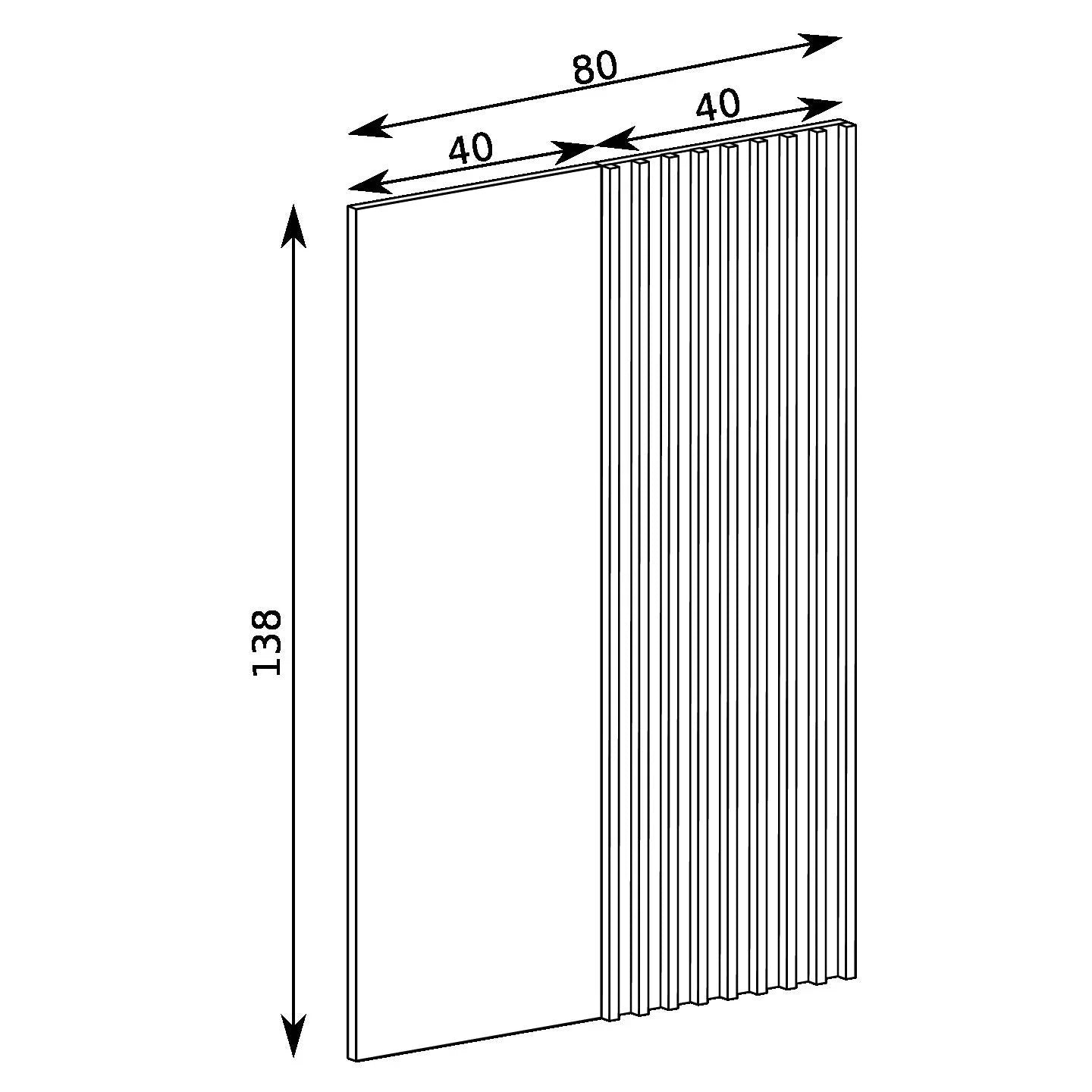 S-Cali Panel with Lamellas C-11