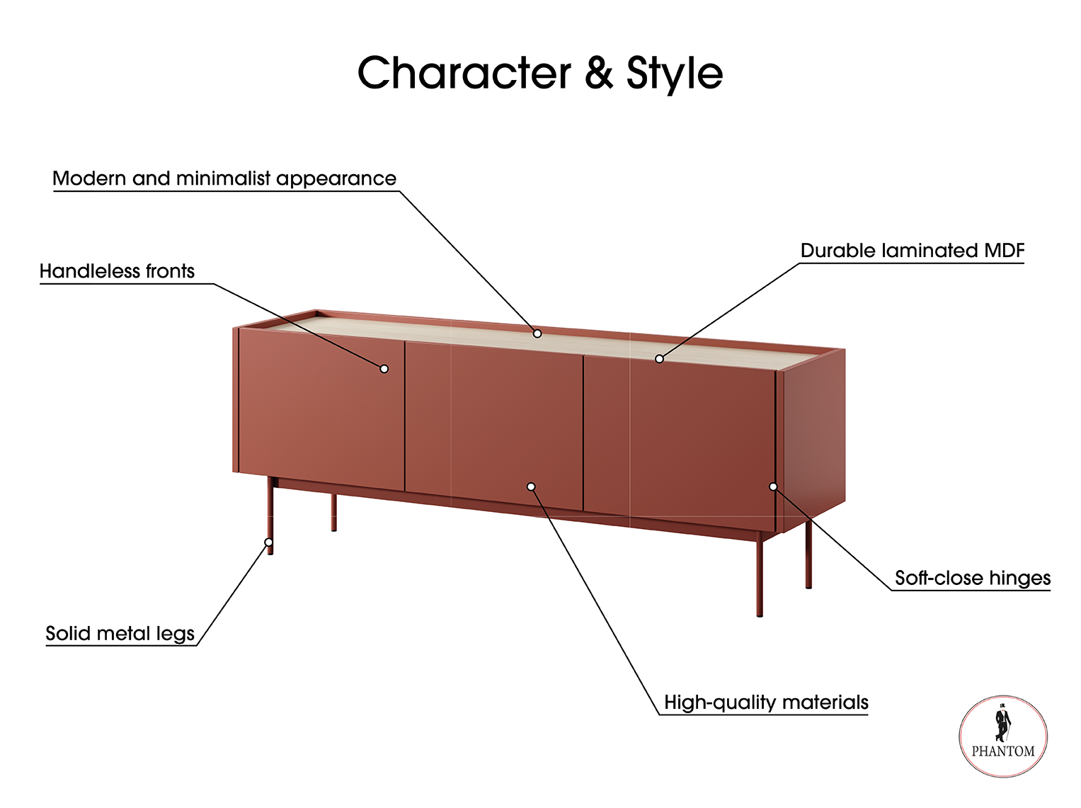 Color TV Stand Cashmere