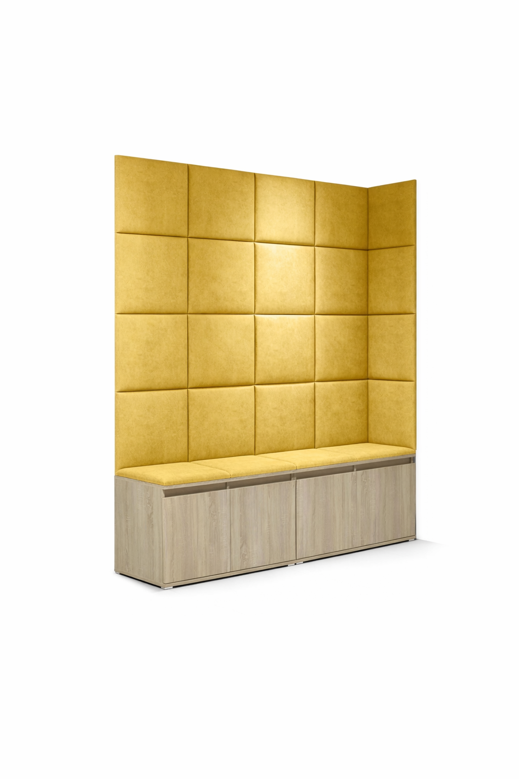 PK Emi 3 Hallway Wardrobe Sonoma Oak - Upholstered Panels in Various Colours