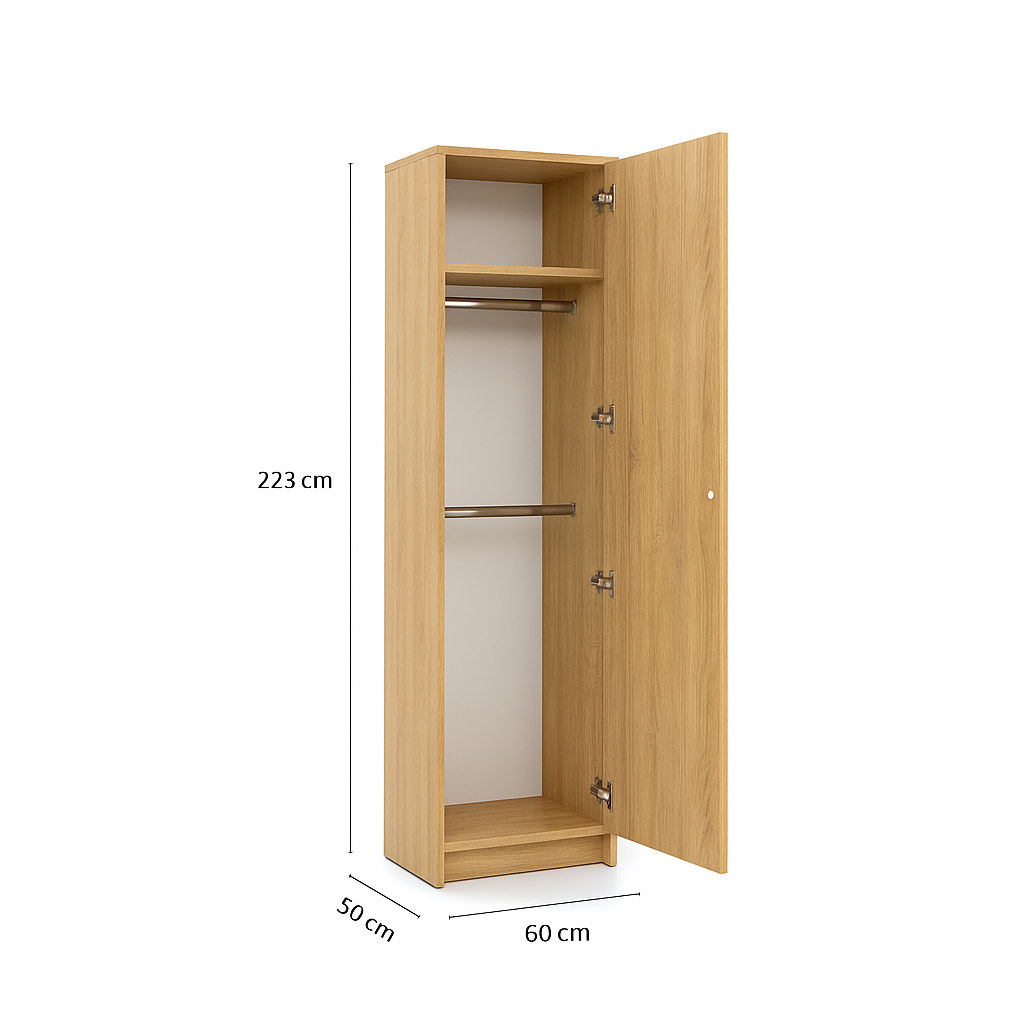 Customizable Murphy Bed with Sofa 160x200 cm – Oiled Oak Genius Wall Bed