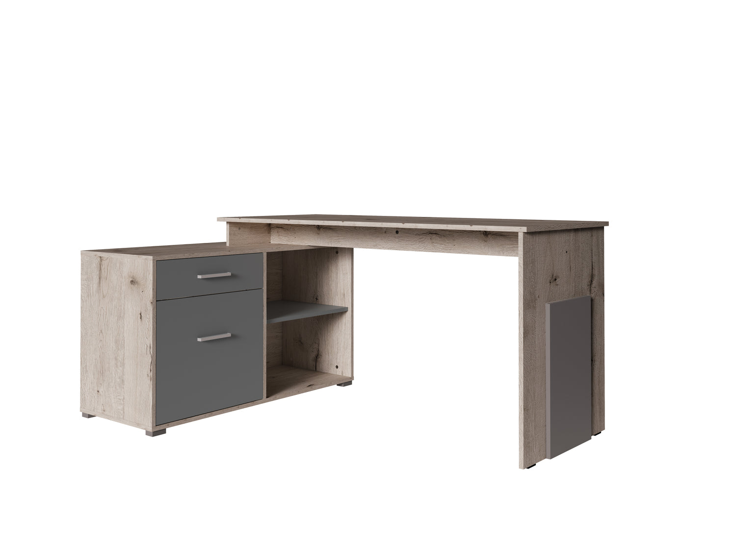 MO Como 60 Desk – Wellington Oak / Graphite