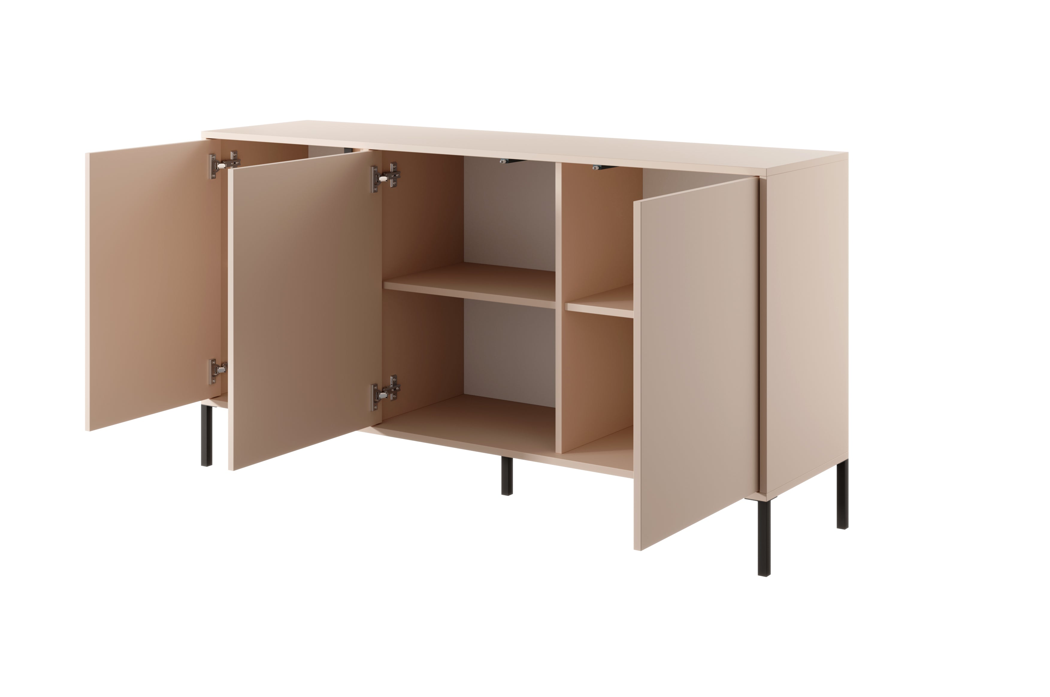 Lask Dast Sideboard 153 cm | 3-Door Storage Cabinet