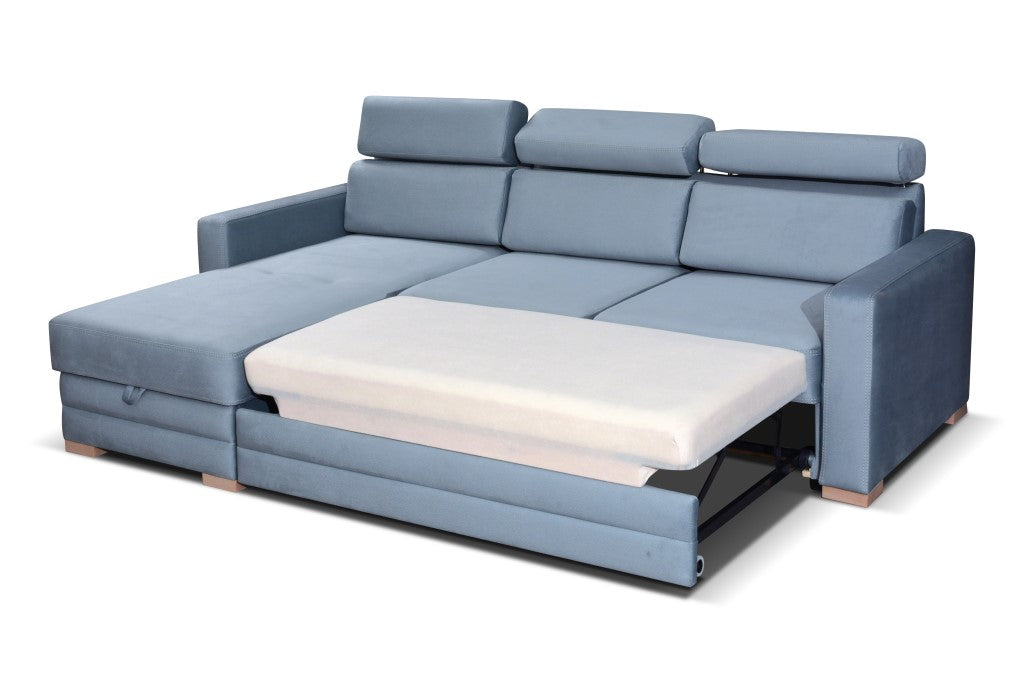 Solar Corner Sofa Slate Grey 165 x 235 cm