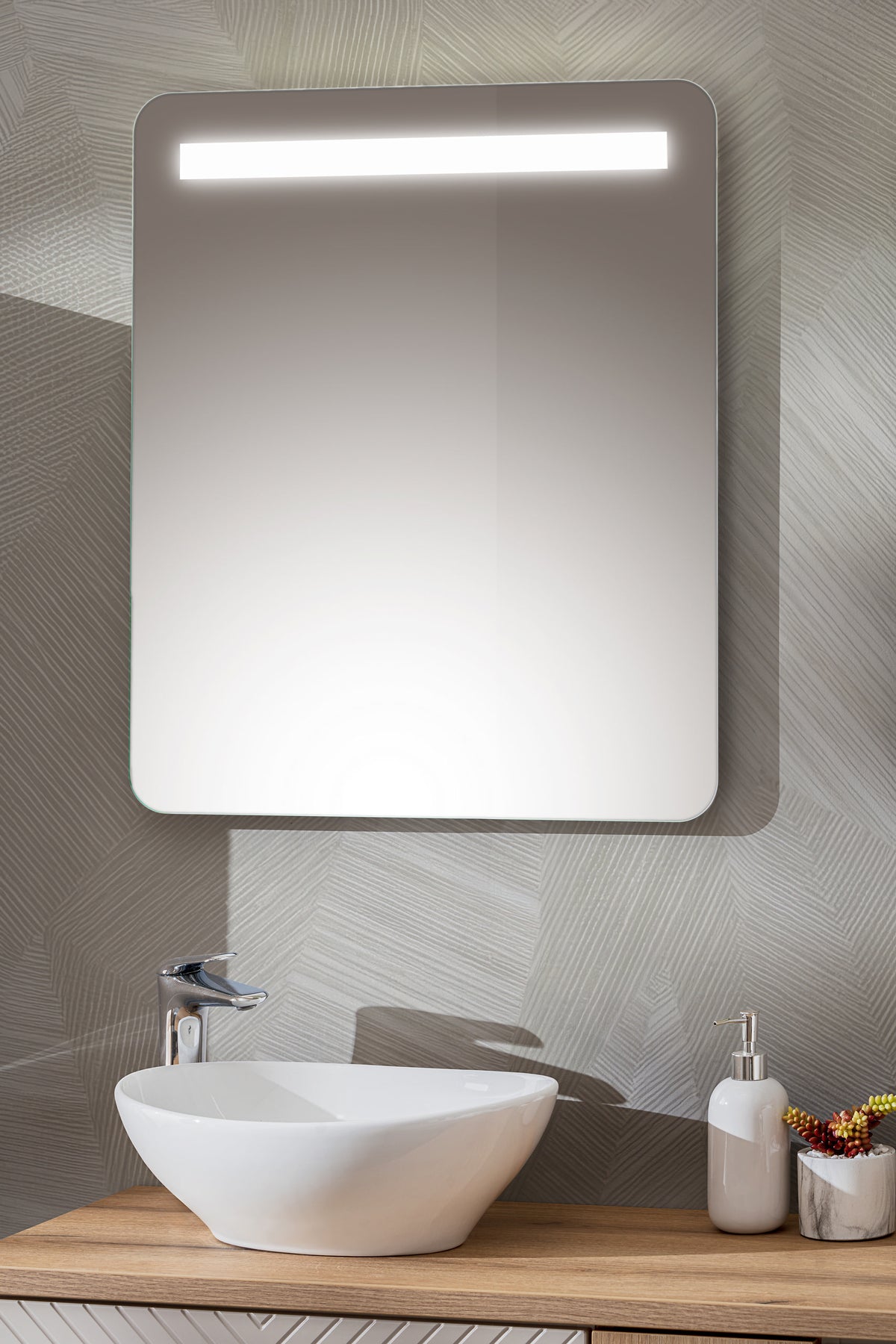 Bianca 60 – Frameless LED Bathroom Mirror, 60 × 70 cm