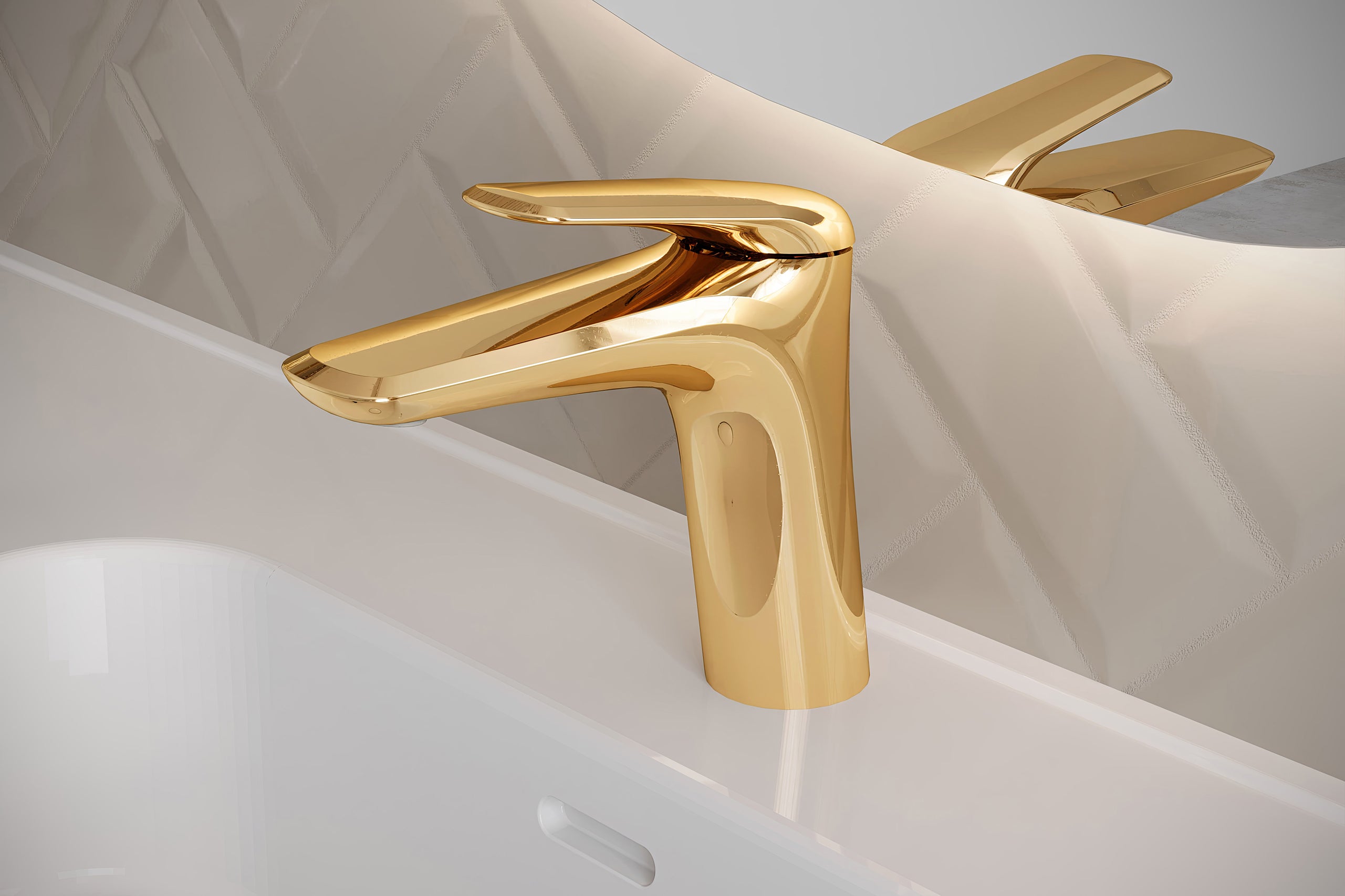 Niagara Low Basin Mixer Tap – Gold Gloss, 86001BG