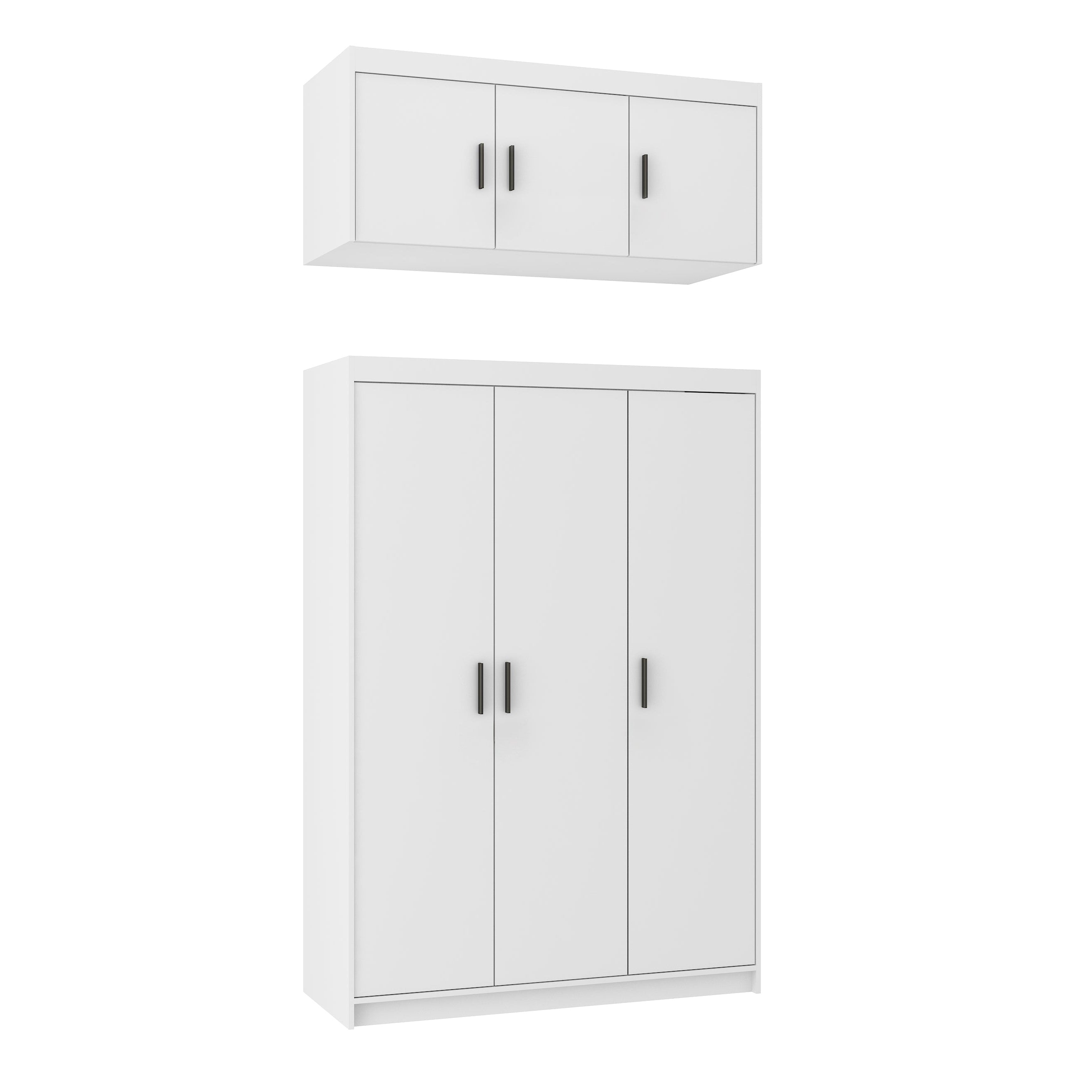 LE Elena 3D NAELDL03 Overhead Cabinet in White