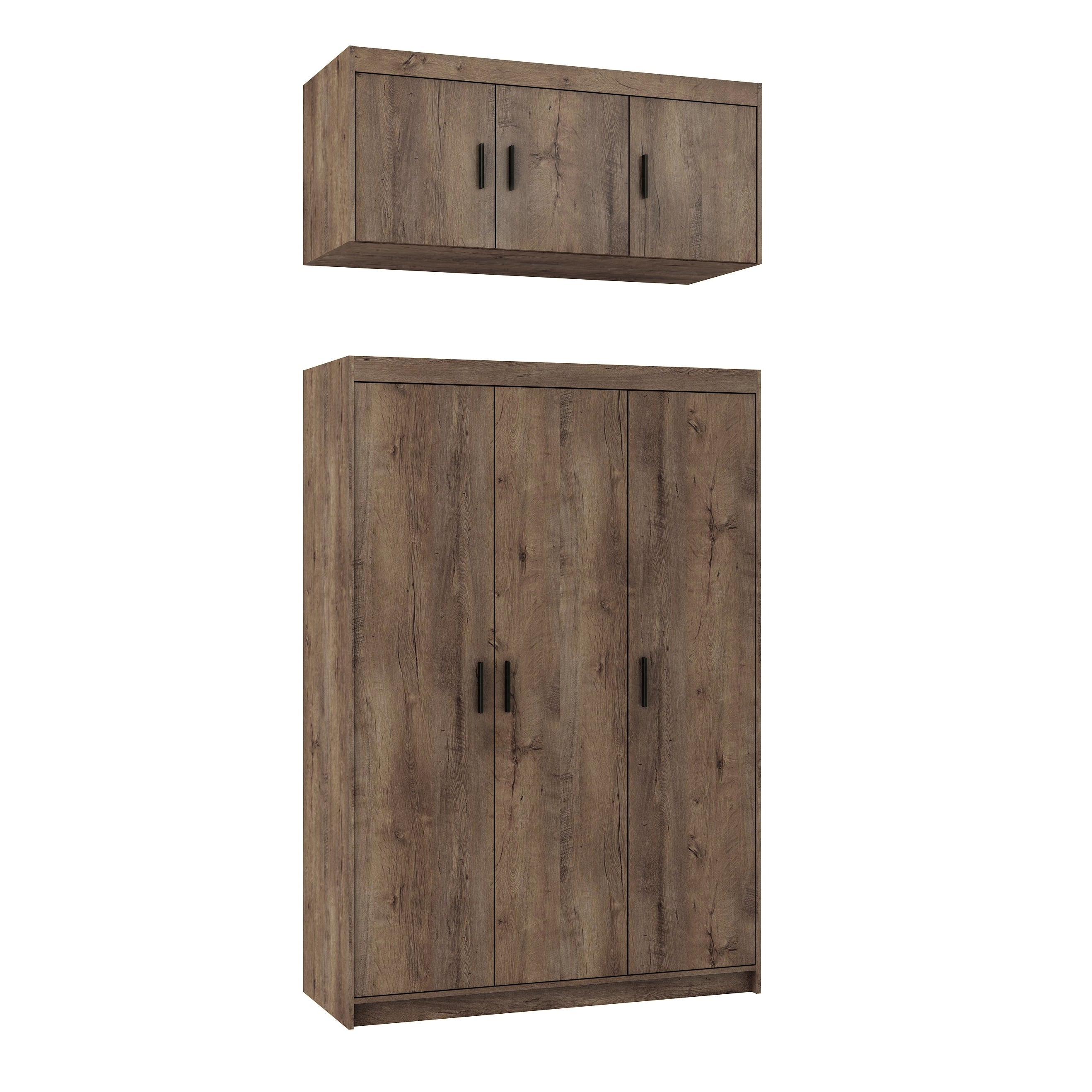 LE Elena 3D NAELDL03 Overhead Cabinet in Lefkas Oak