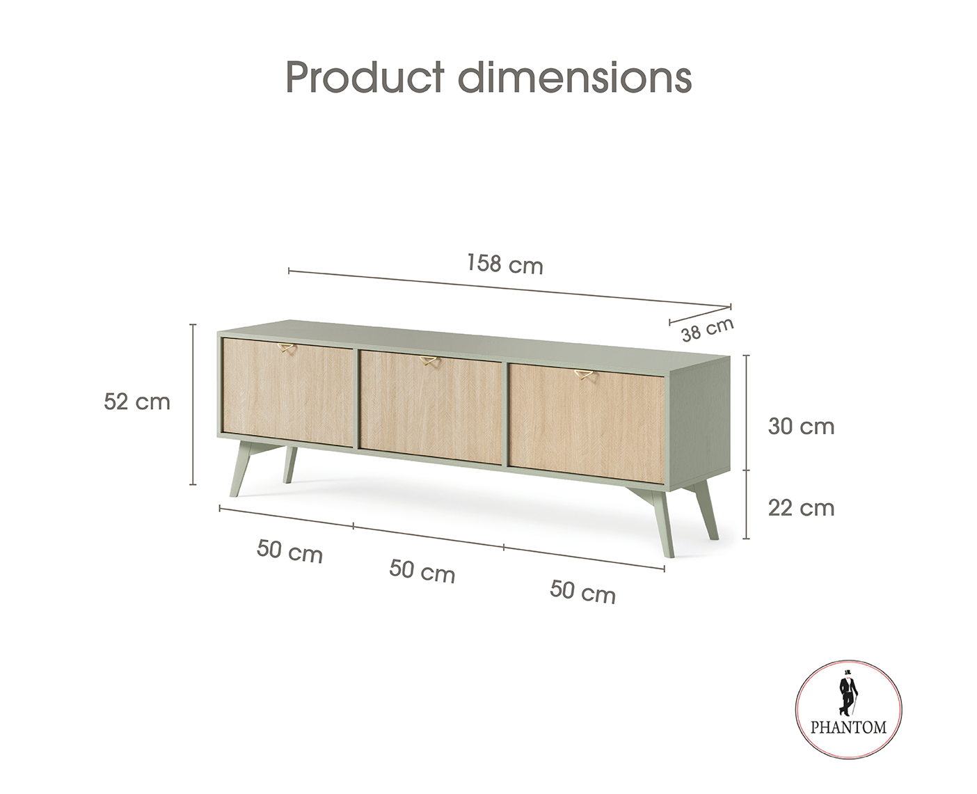 Forest TV Stand - Rustic Charm Sand Beige