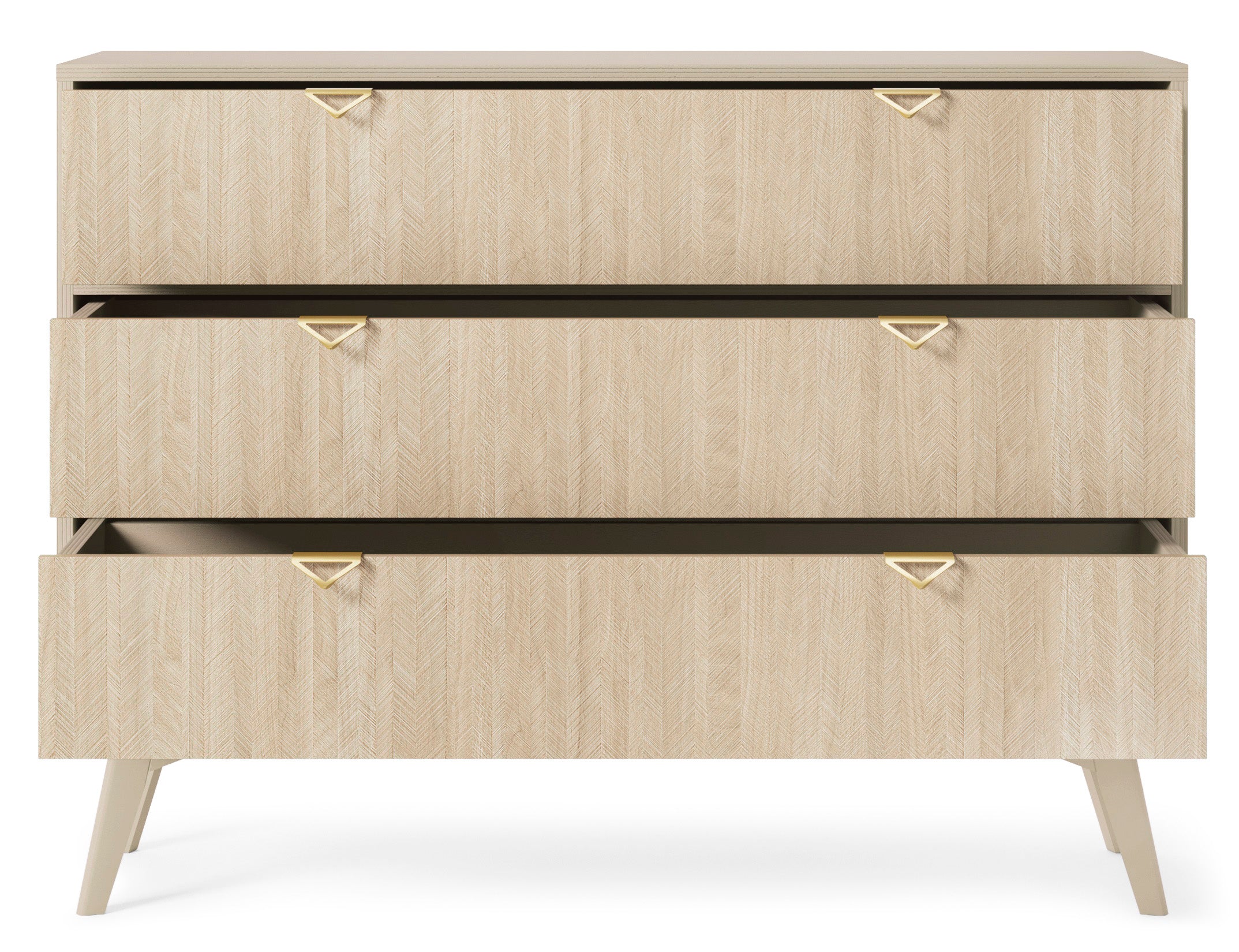Forest Dresser - Chest of Drawers with Three Drawers Sand Beige