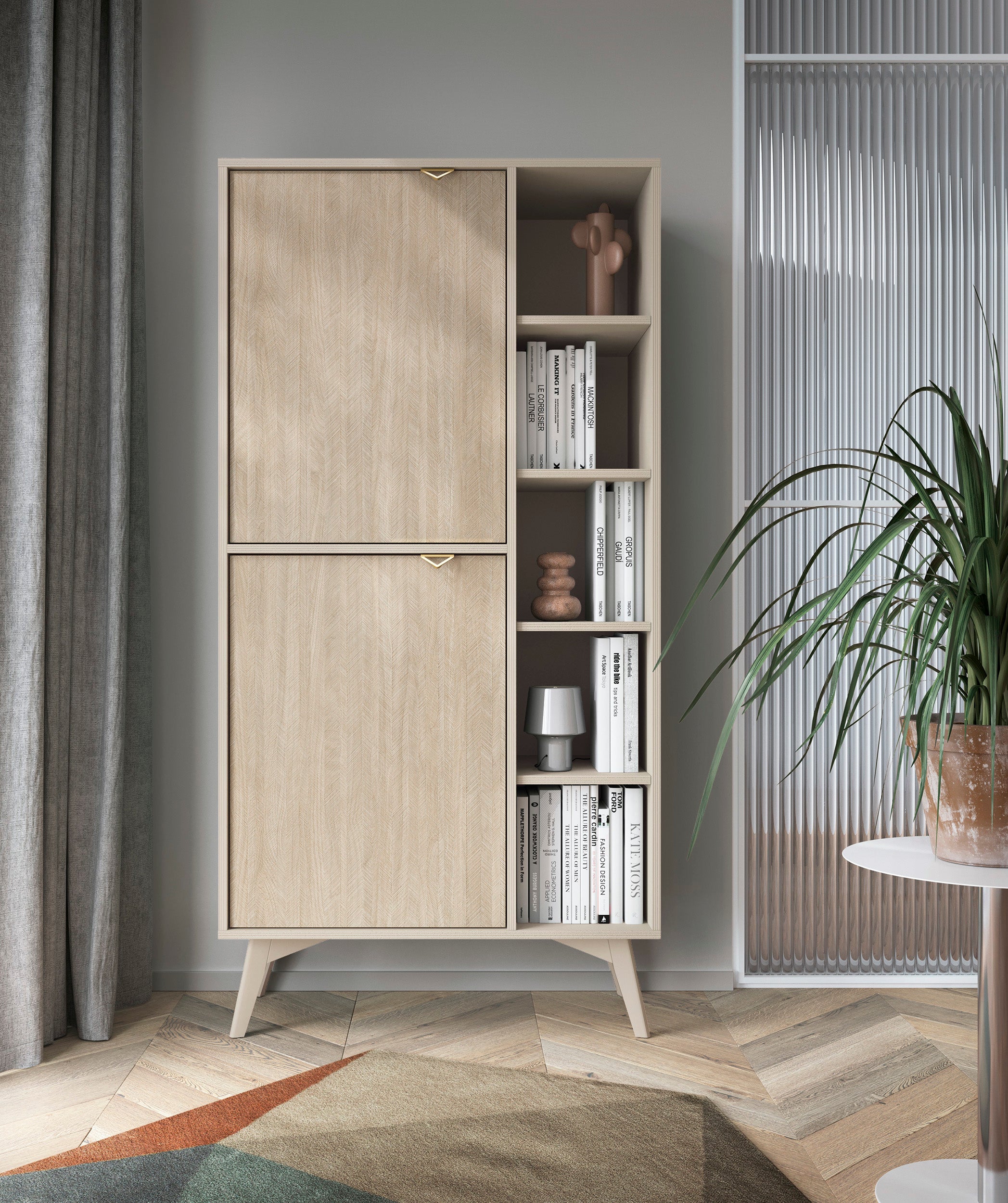 Forest Cabinet - Storage Cabinet Sand Beige