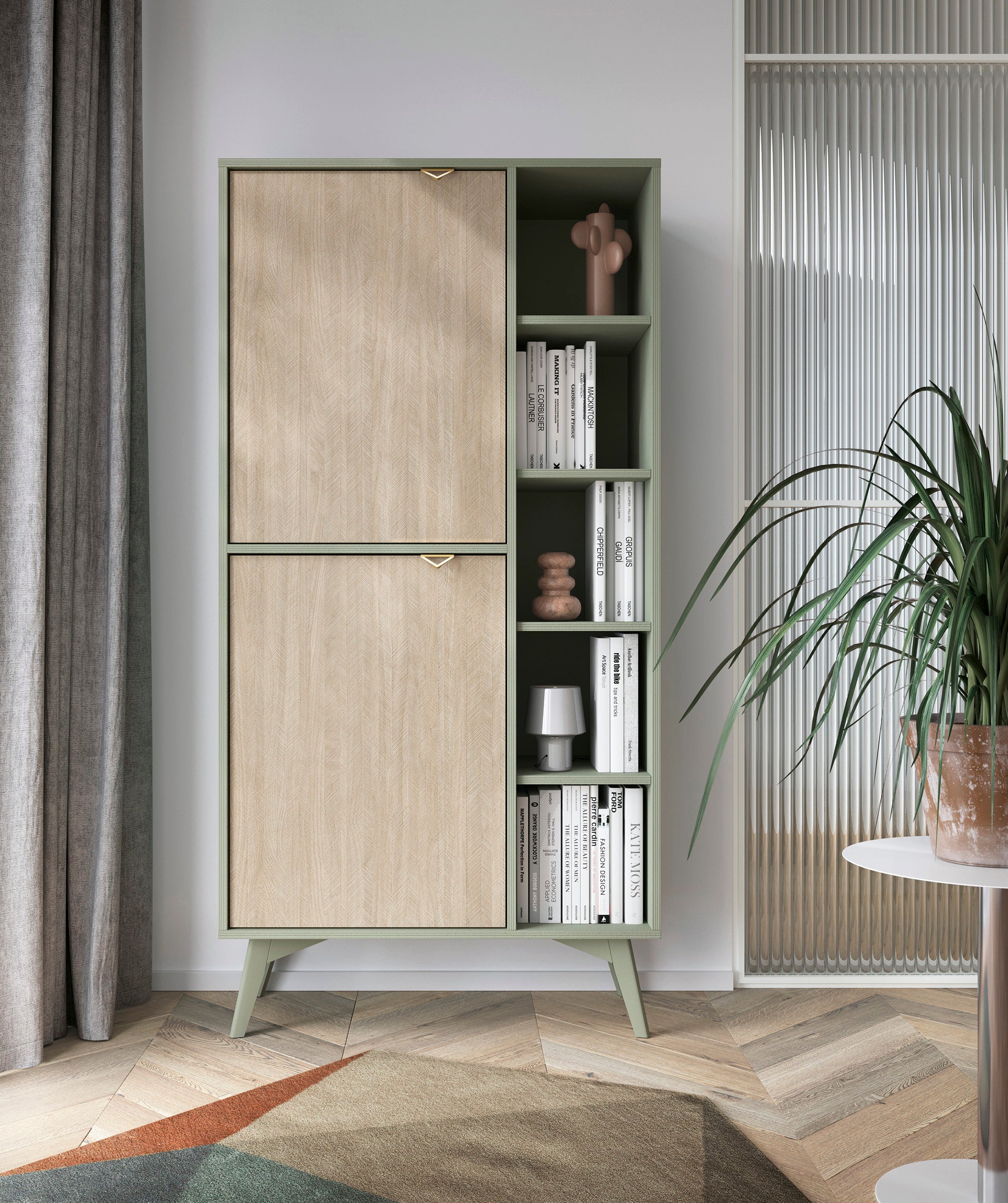 Forest Cabinet - Storage Cabinet Eucalyptus Green