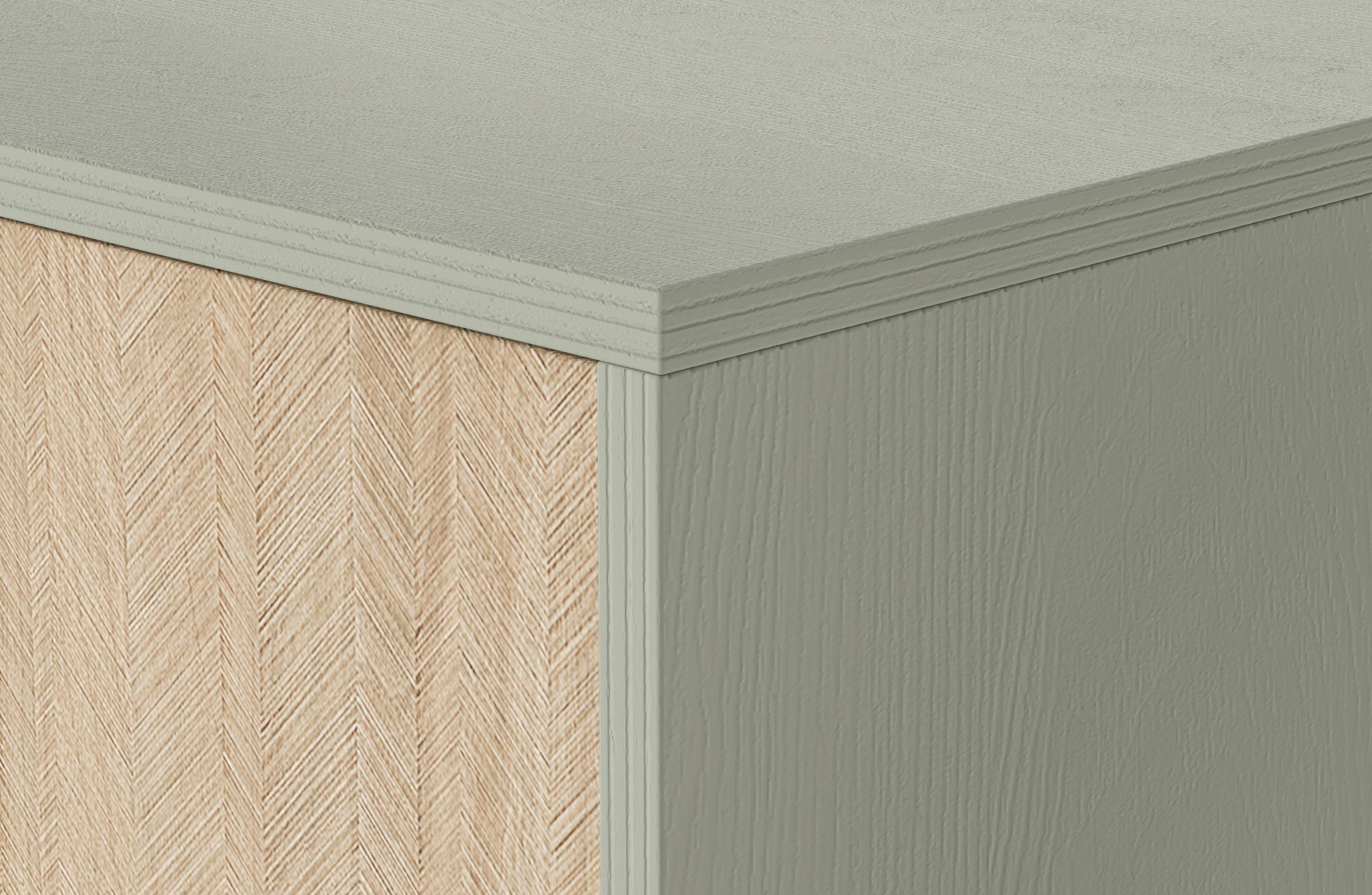 Forest Nightstand – Rustic Elegance Eucalyptus Green