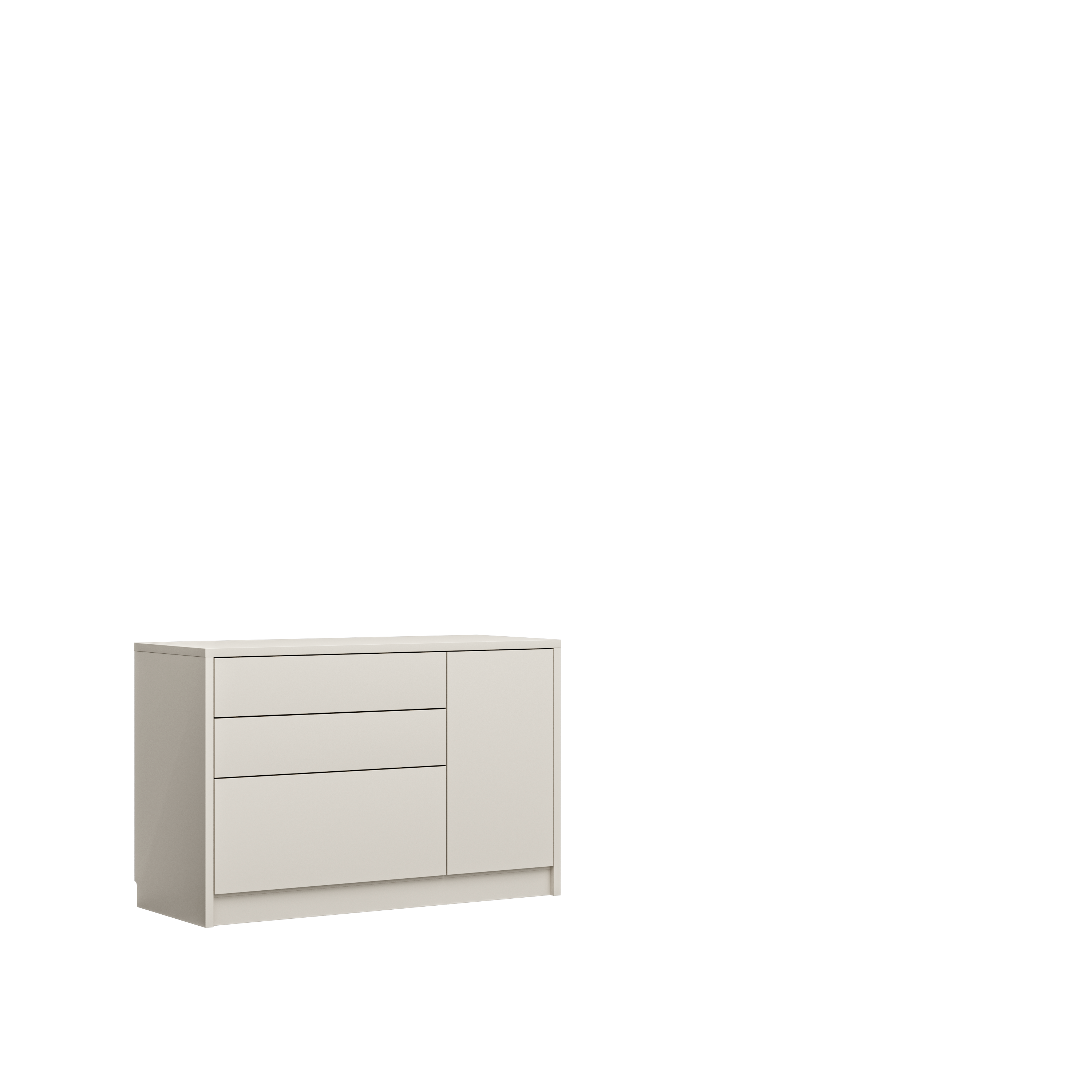 Customizable Genius Murphy Bed Furniture Set 120 × 200 cm – Cashmere