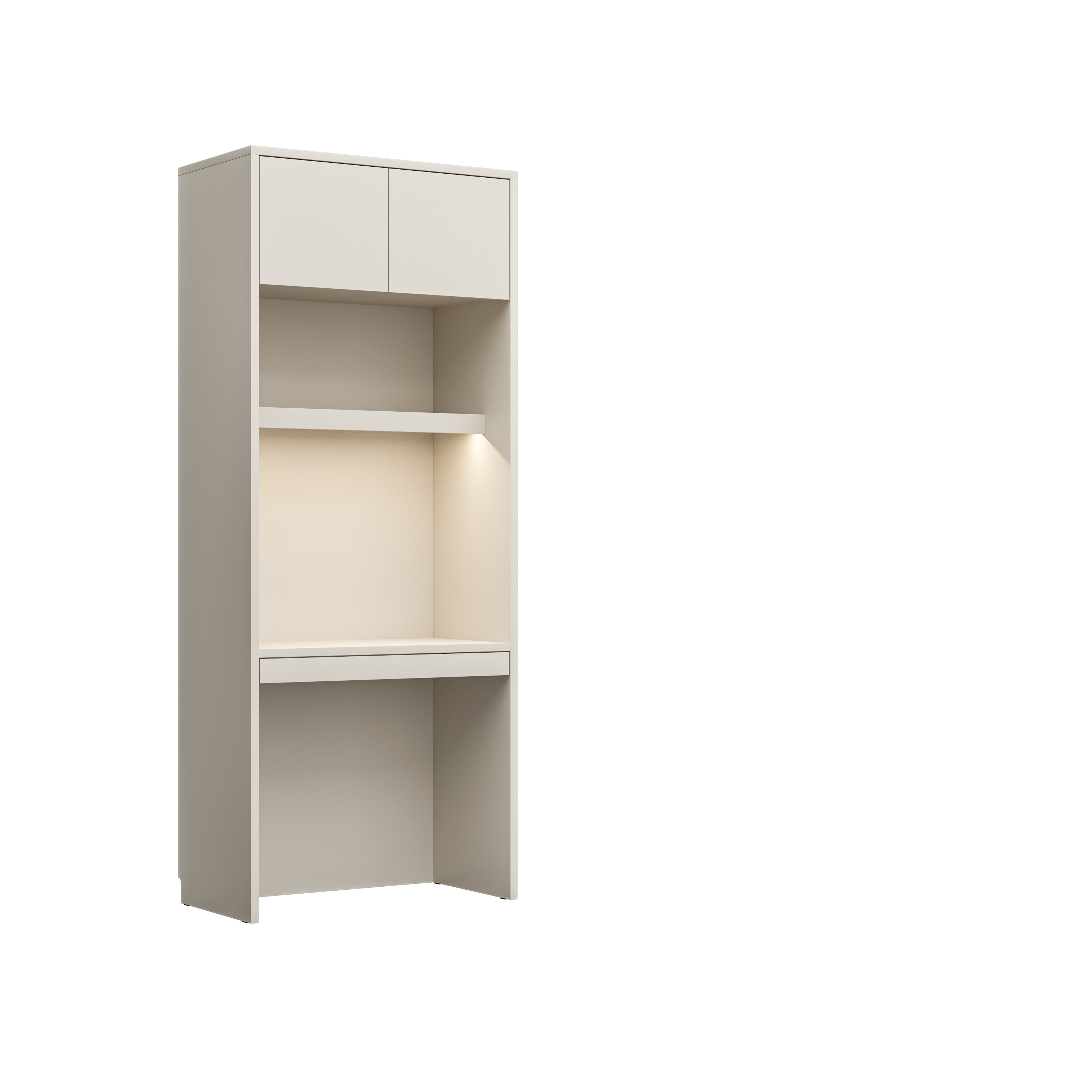 Customizable Genius Murphy Bed Furniture Set 120 × 200 cm – Cashmere