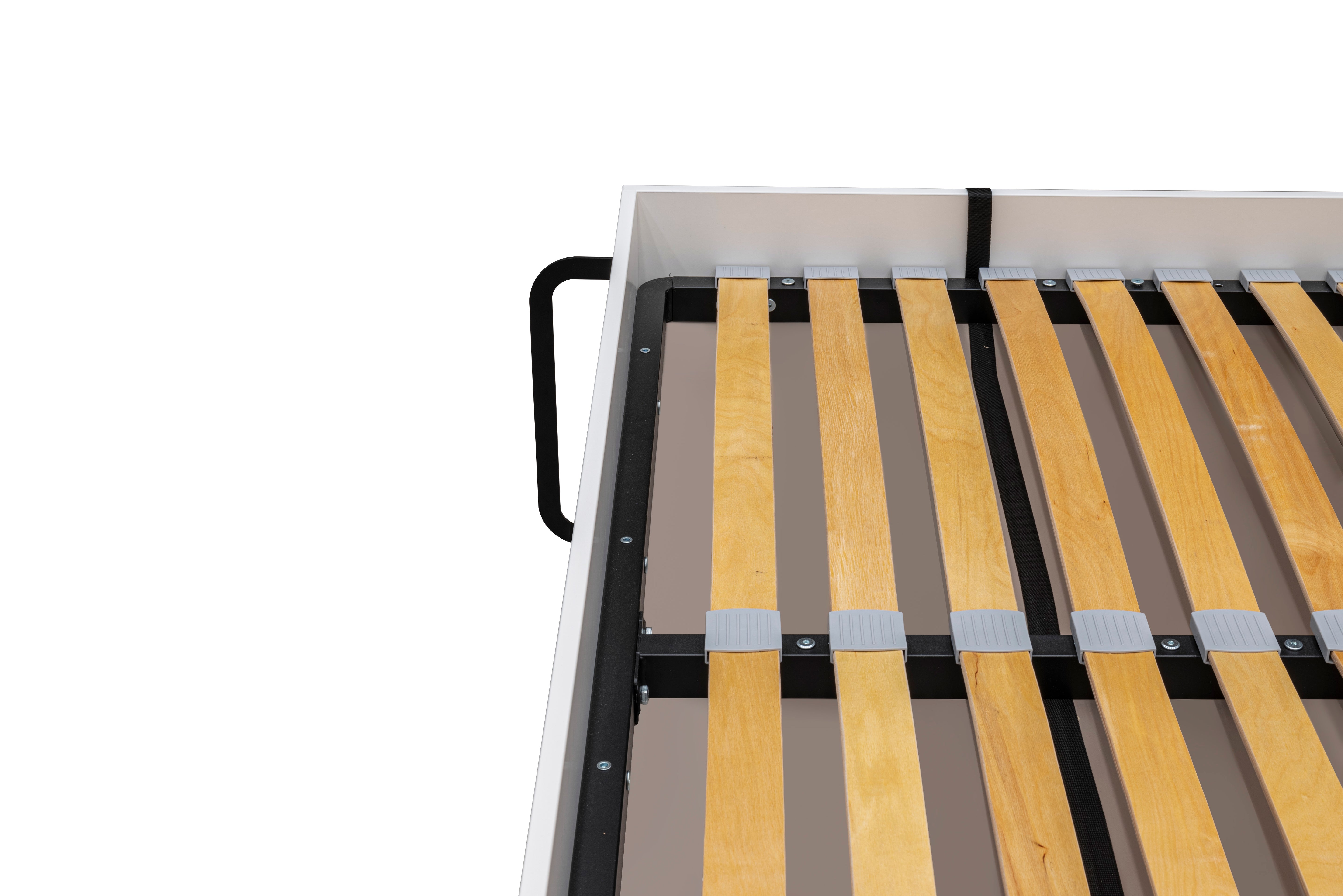 Genius Murphy Bed with Desk & Wardrobes 140 × 200 cm for Mattress