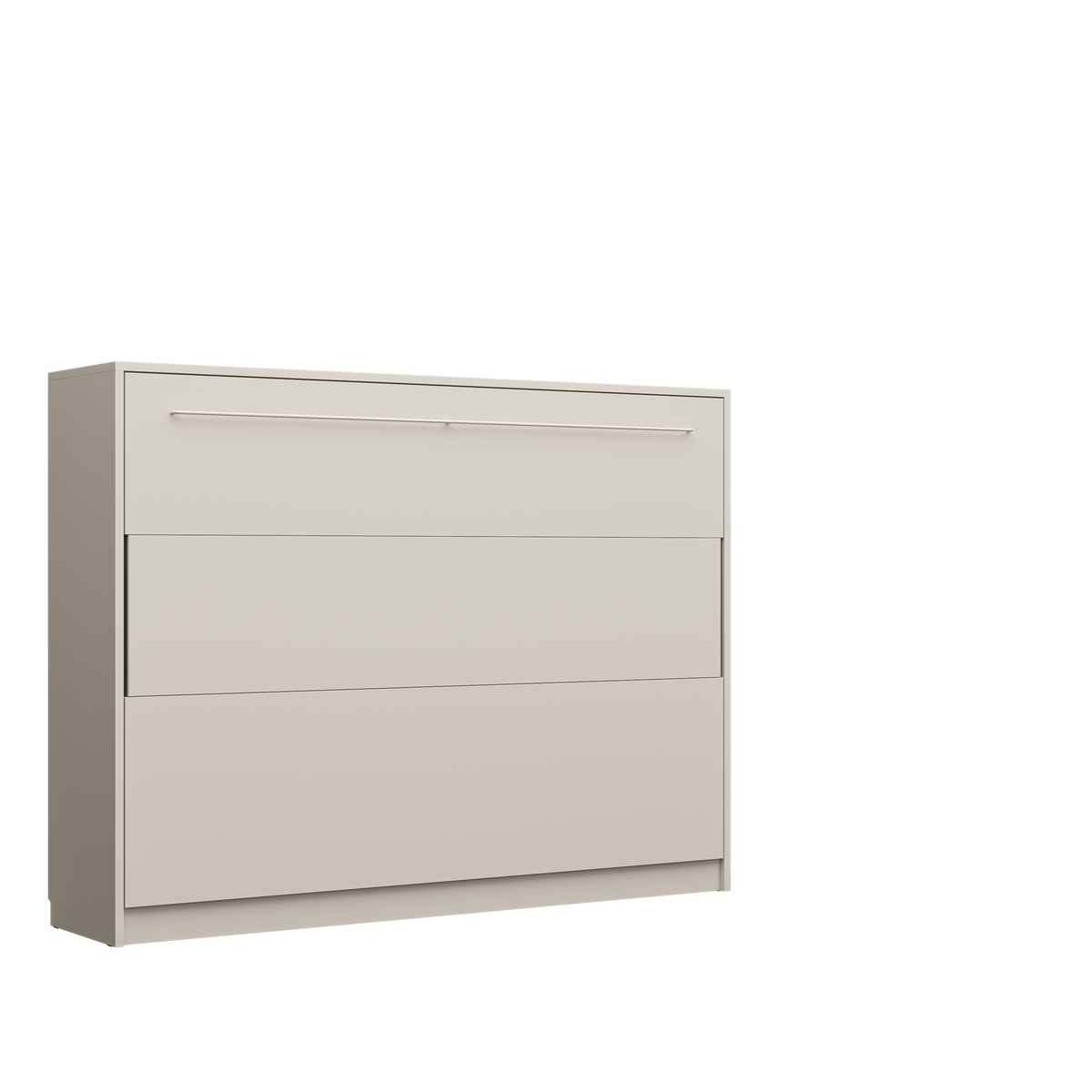 Customizable Genius COMFORT Horizontal Murphy Bed Furniture Set 140 × 200 cm – Cashmere