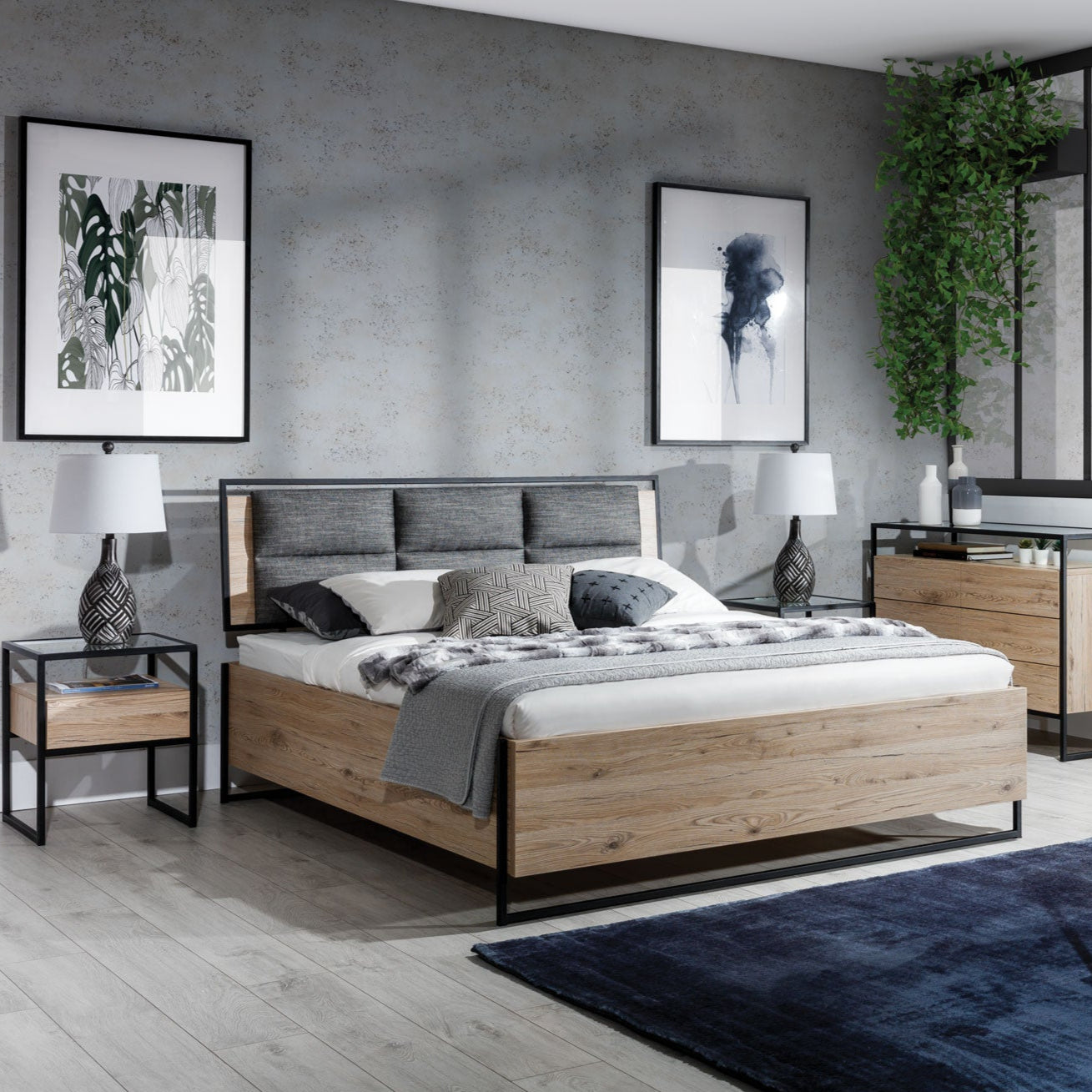 NE Glass Loft Bed without Storage – 180 × 200 cm