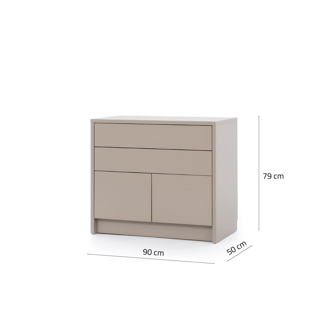 Customizable Genius Murphy Bed Furniture Set 140 x 200 cm White Matt, LED Lighting