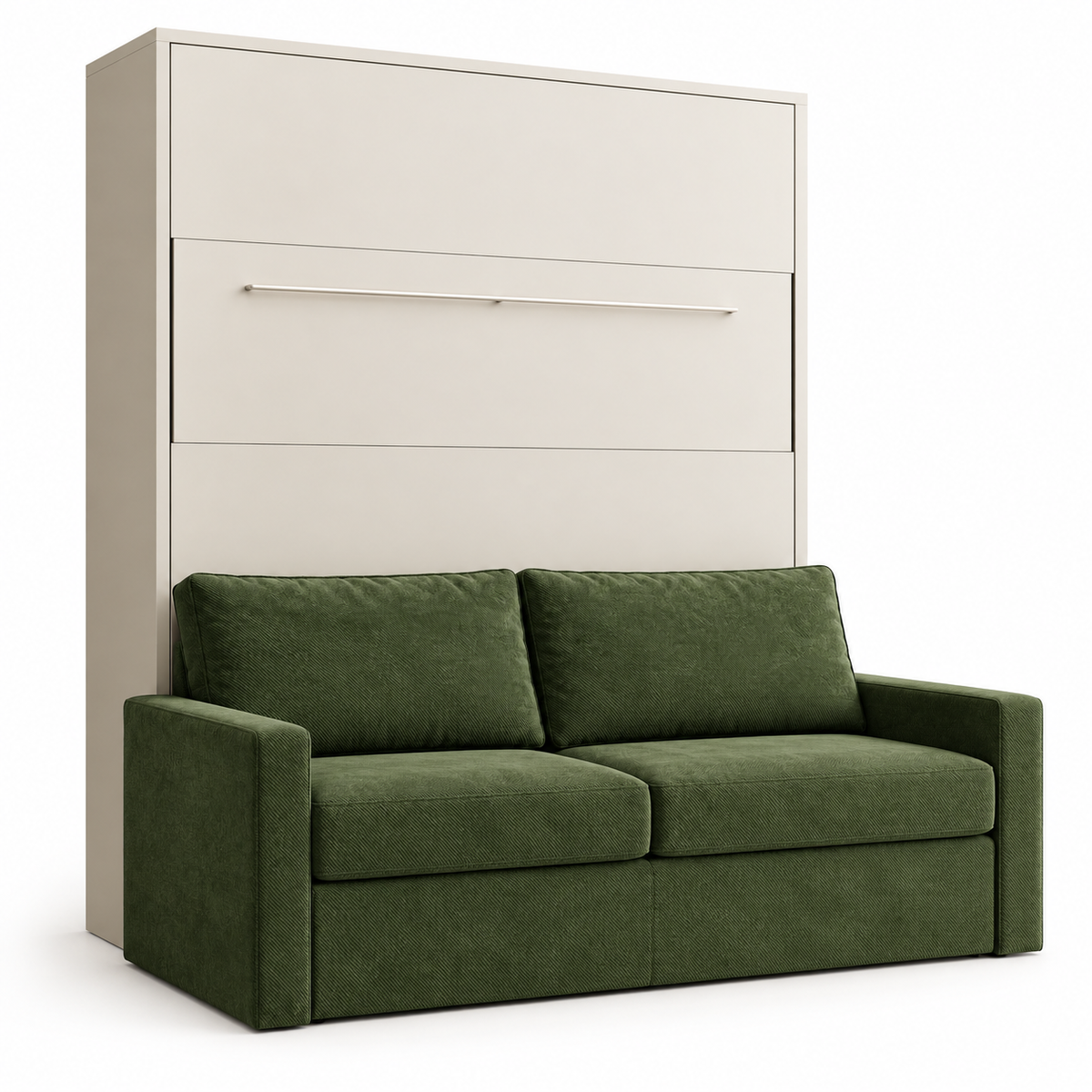 Customizable Genius Comfort Murphy Bed with Sofa 140 x 200 cm – Cashmere